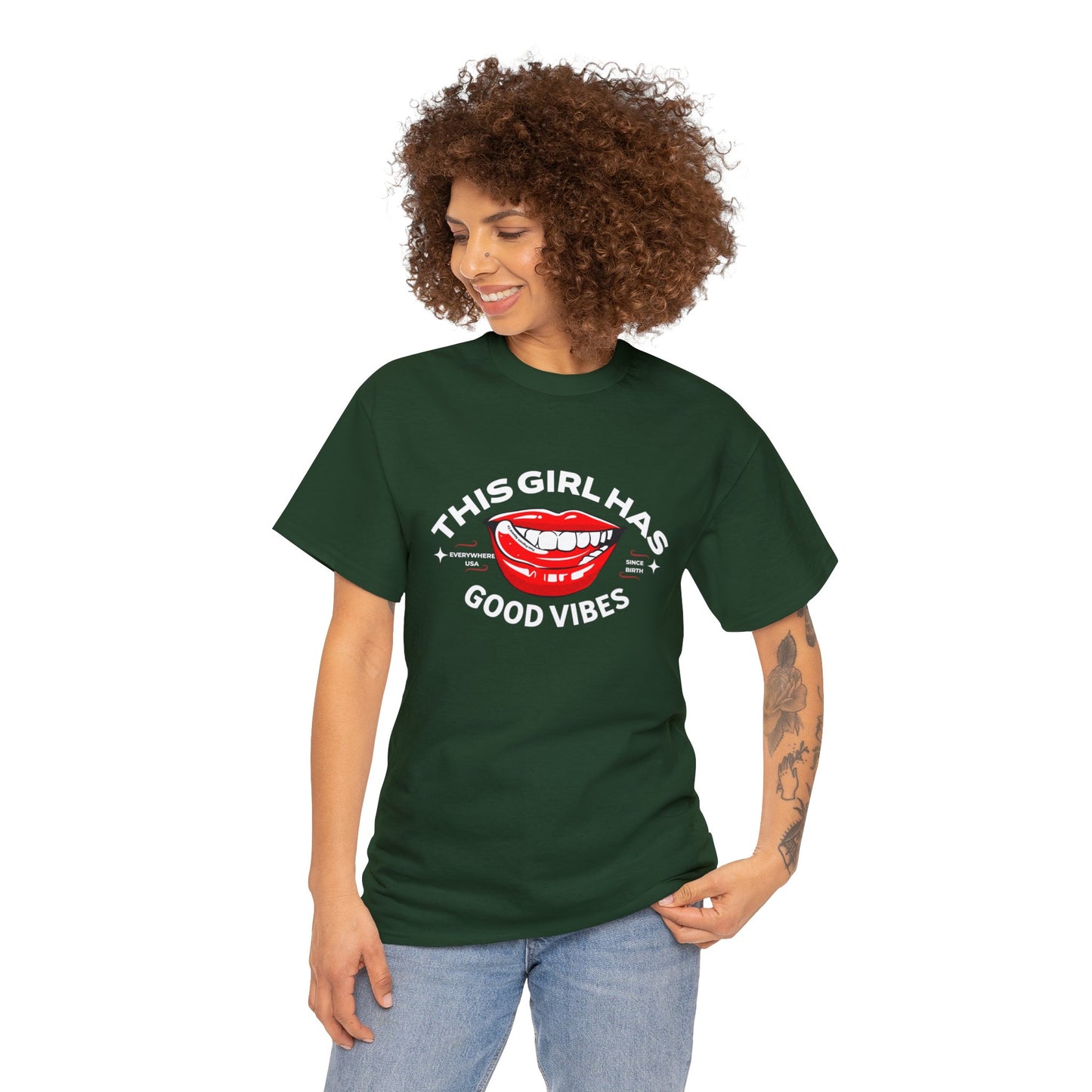 GOOD VIBES-Unisex Heavy Cotton Tee