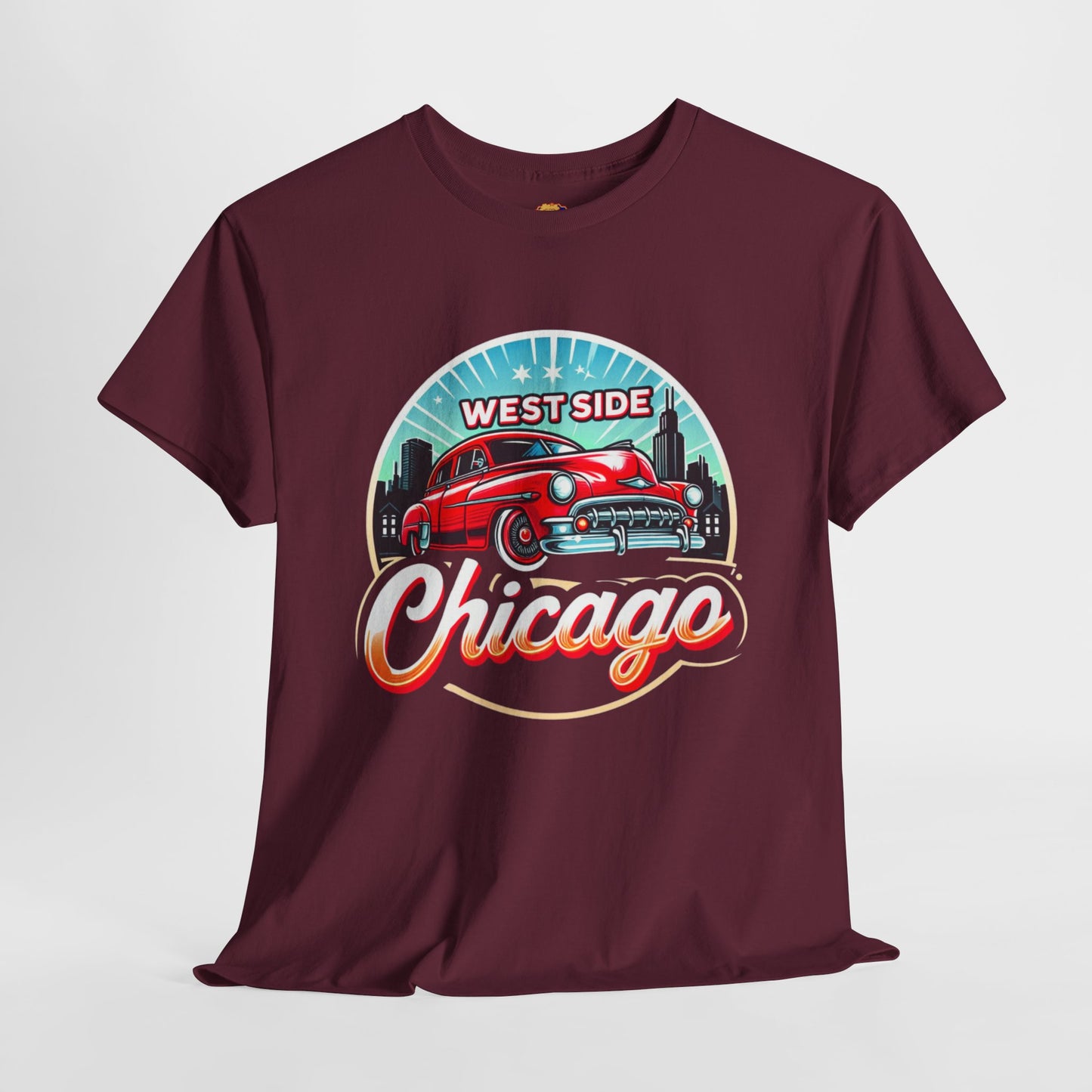 WESTSIDE CHICAGO CLASSIC CAR Unisex Heavy Cotton Tee