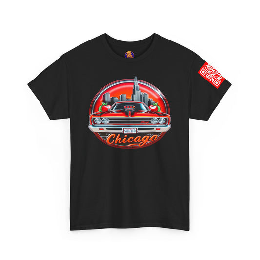 CHICAGO MUSCLE CAR Unisex Heavy Cotton Tee