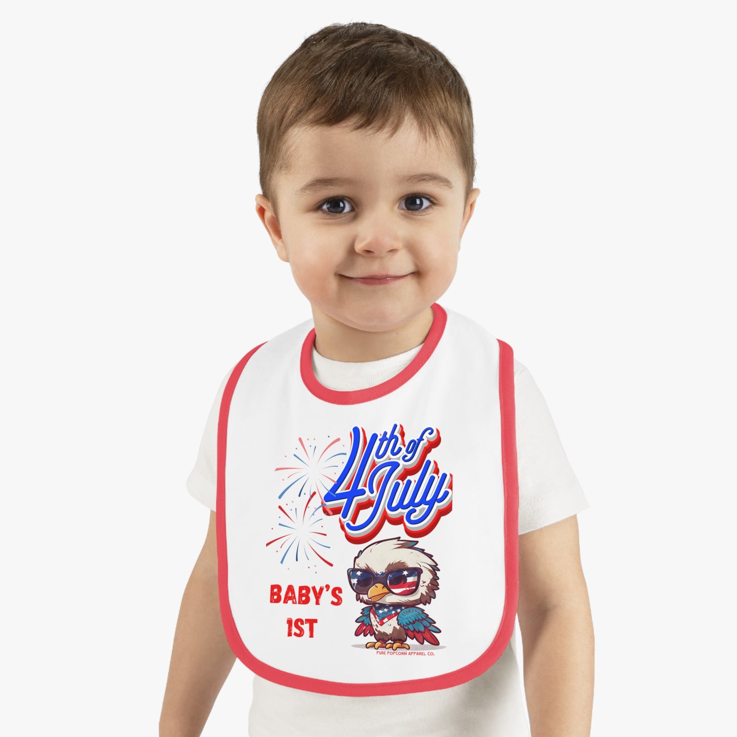 BABY 1ST 4TH OF JULY BIB
