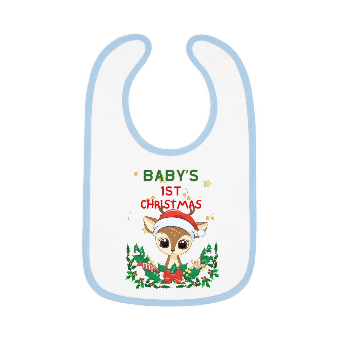 BABY 1ST CHRISTMAS DEER BIB