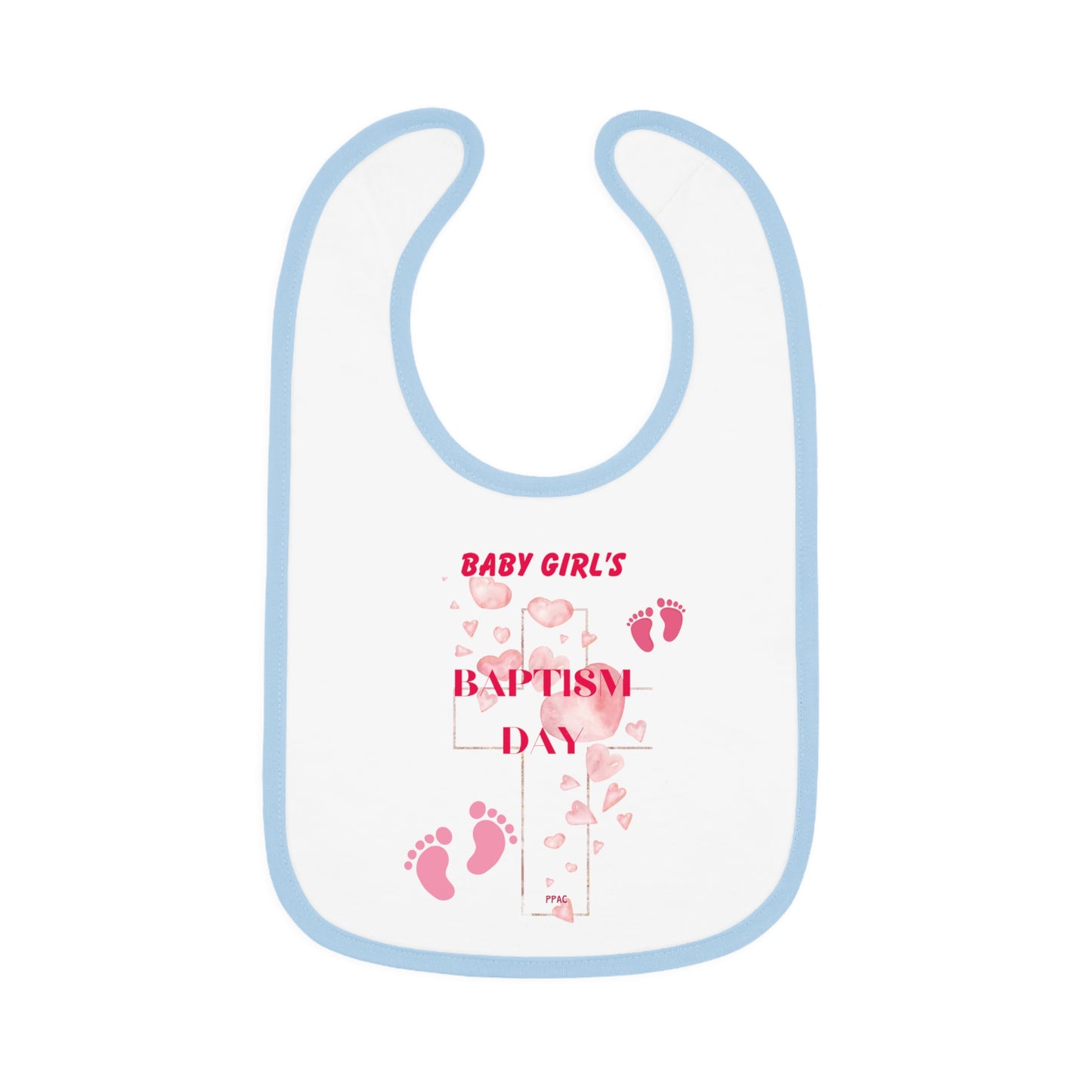 BABY GIRL BAPTISM BIB