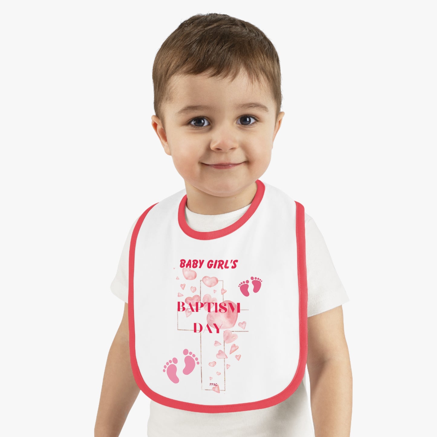 BABY GIRL BAPTISM BIB