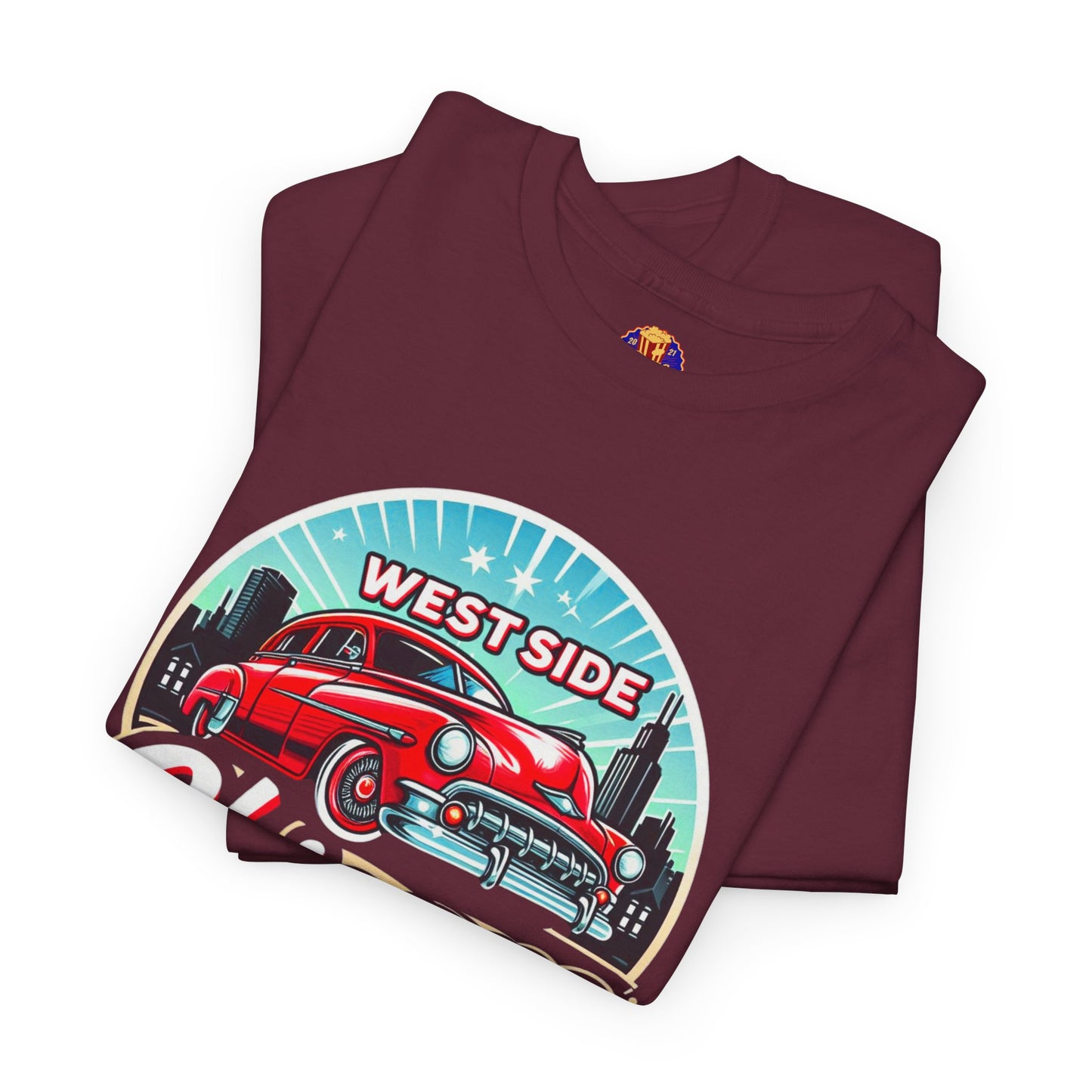WESTSIDE CHICAGO CLASSIC CAR Unisex Heavy Cotton Tee