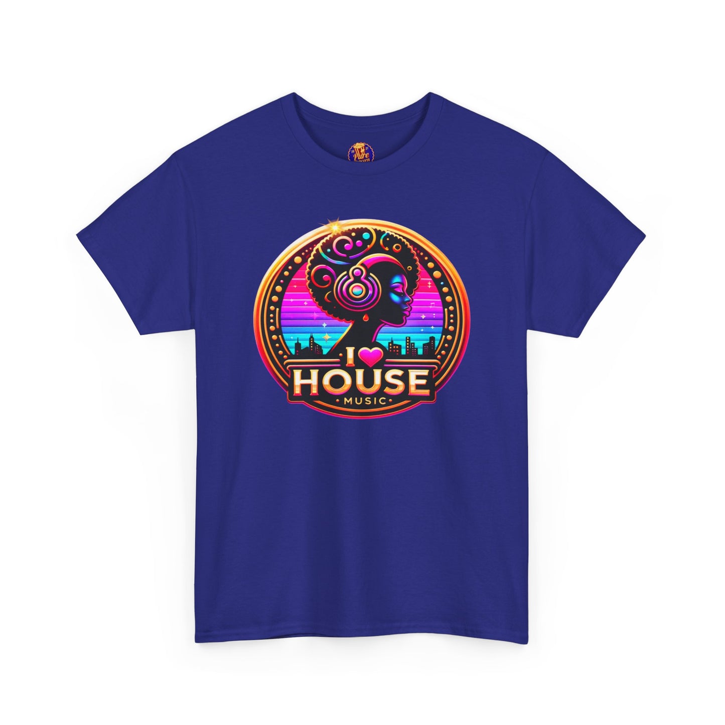 I HEART HOUSE MUSIC-LADY HEADPHONES
