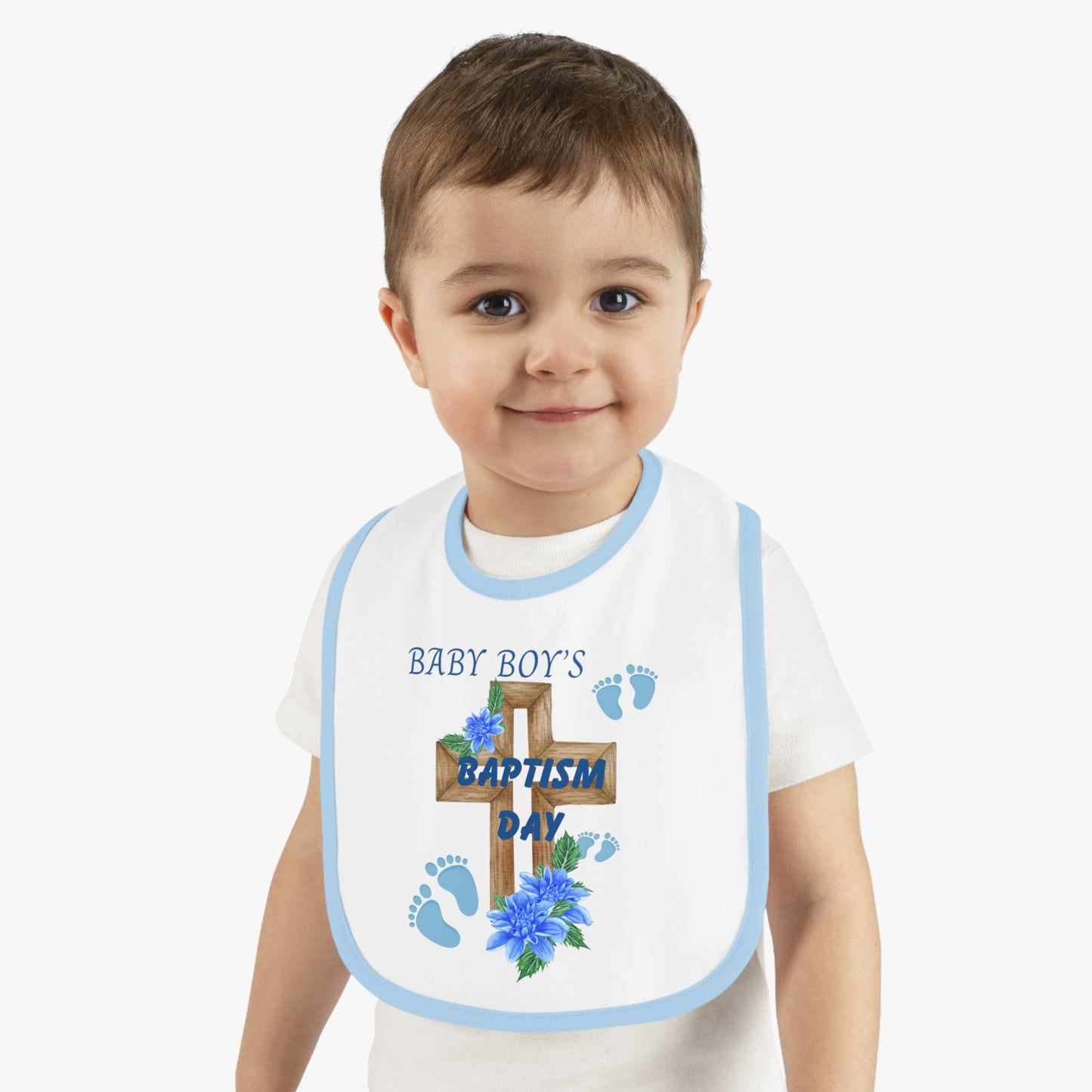 BABY BOY BAPTISM BIB