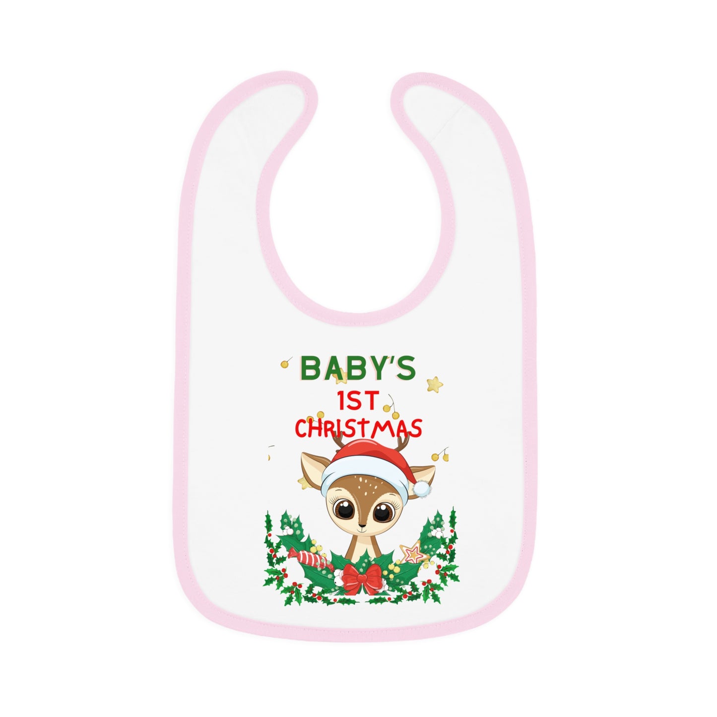 BABY 1ST CHRISTMAS DEER BIB
