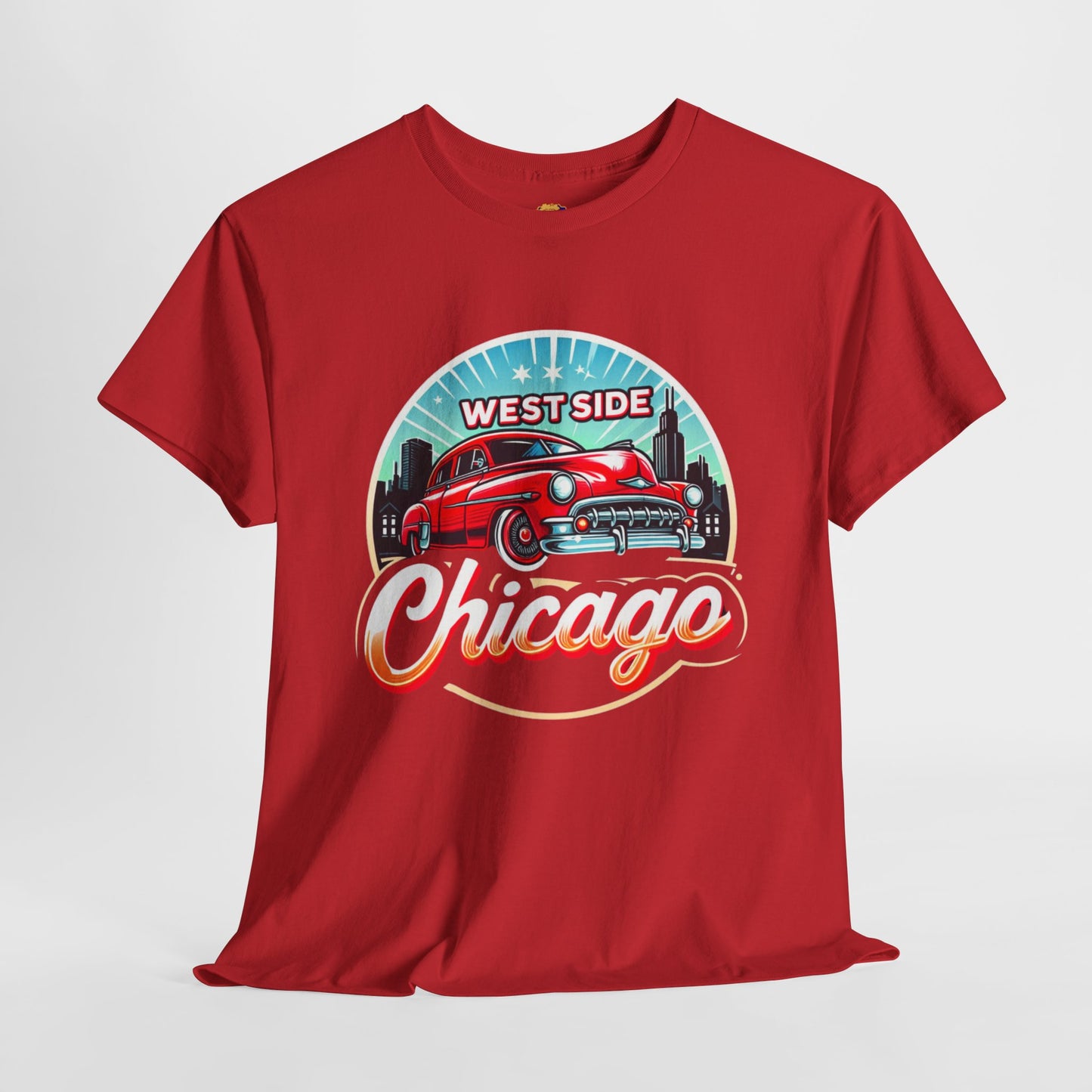 WESTSIDE CHICAGO CLASSIC CAR Unisex Heavy Cotton Tee