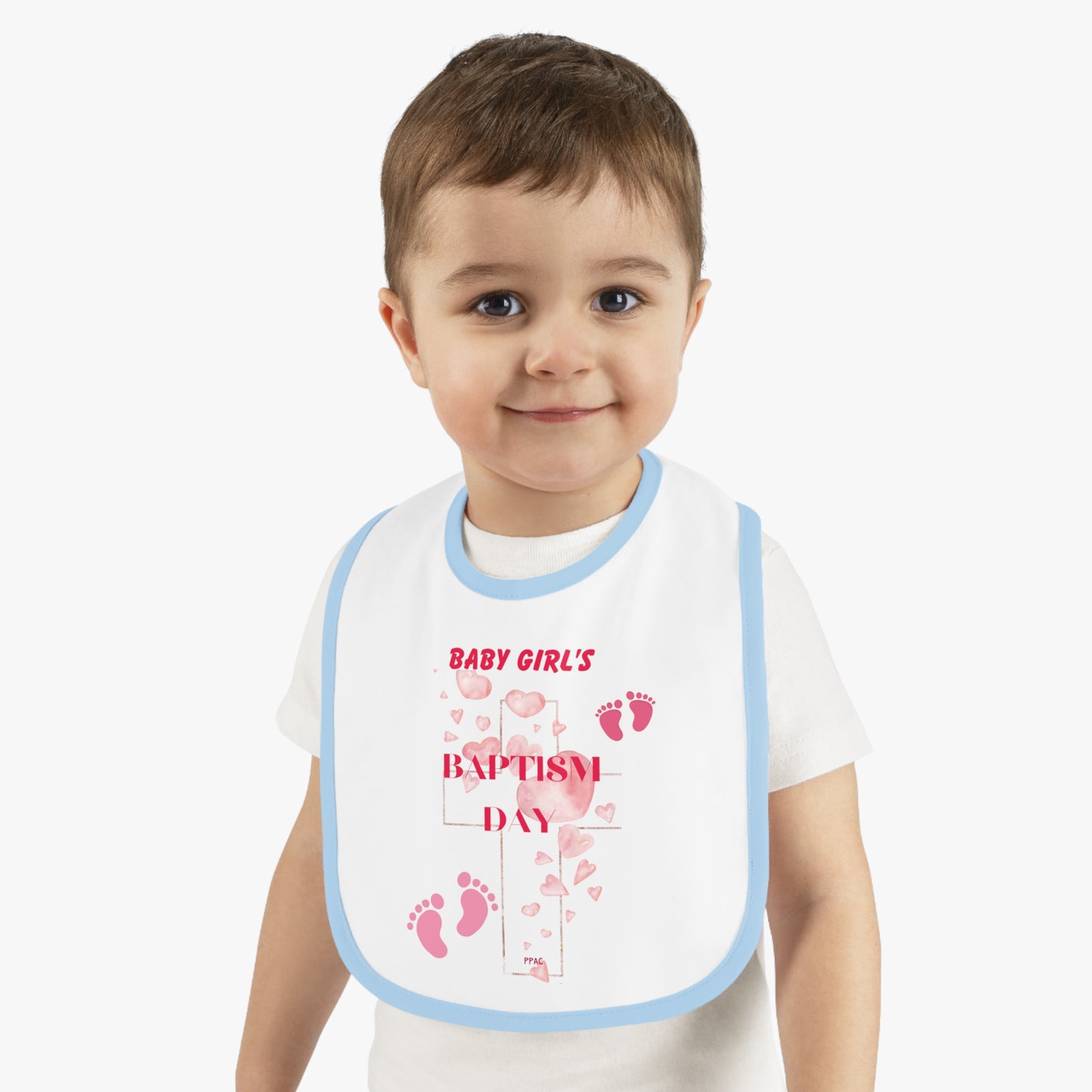 BABY GIRL BAPTISM BIB