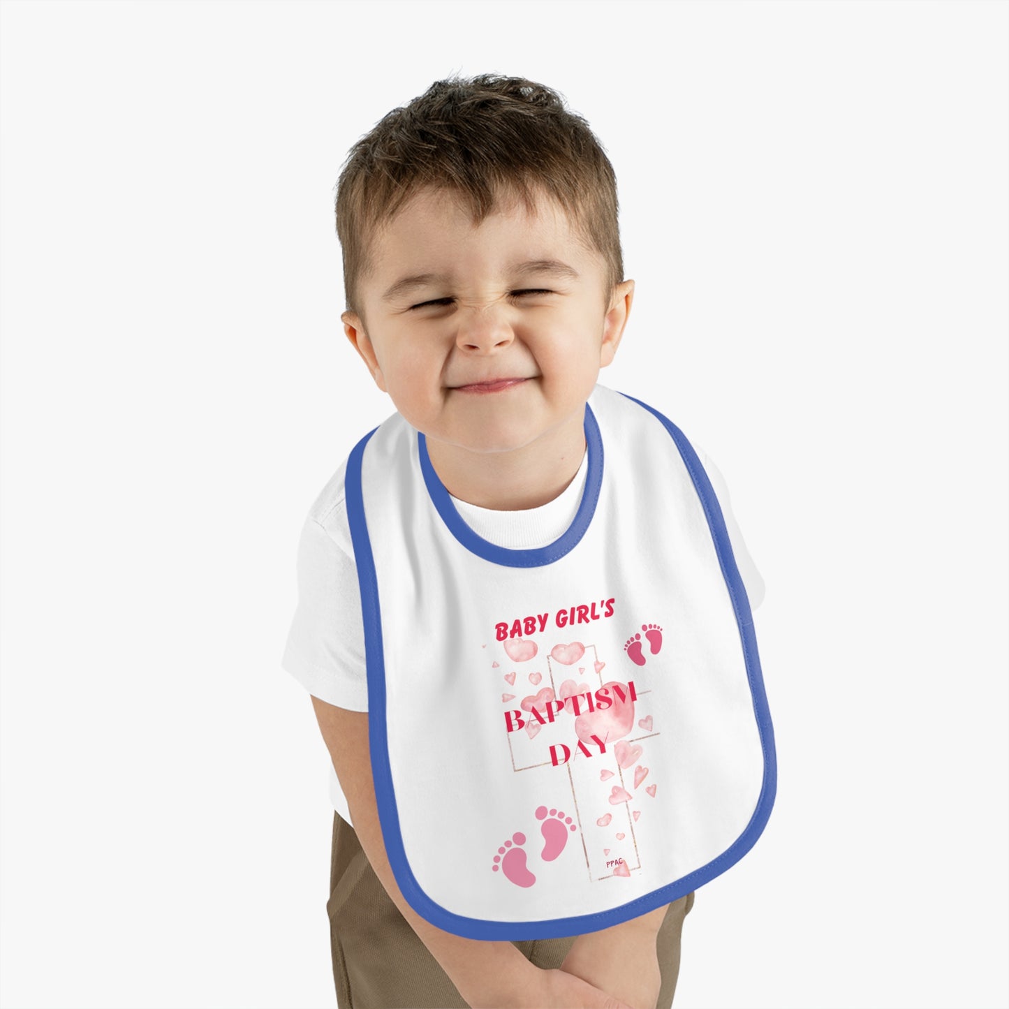 BABY GIRL BAPTISM BIB