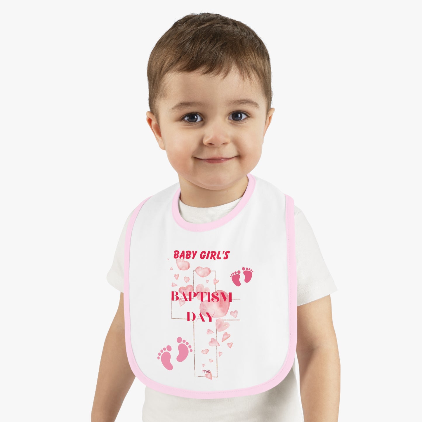 BABY GIRL BAPTISM BIB