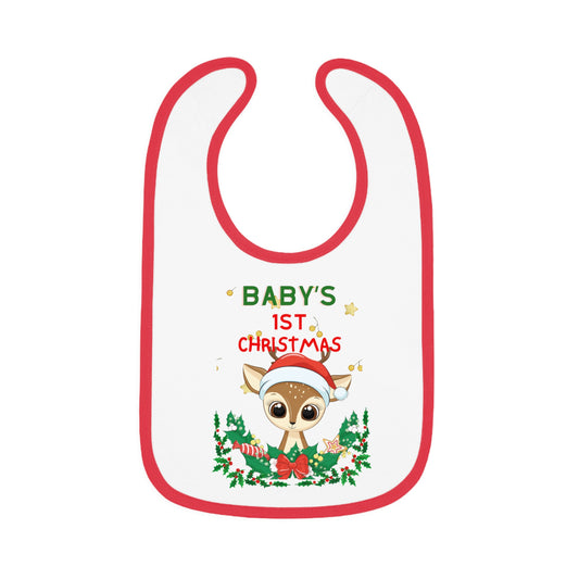 BABY 1ST CHRISTMAS DEER BIB