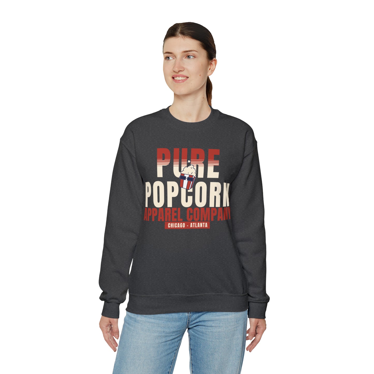 PURE POPCORN APPAREL COMPANY BOLD SWEATSHIRT