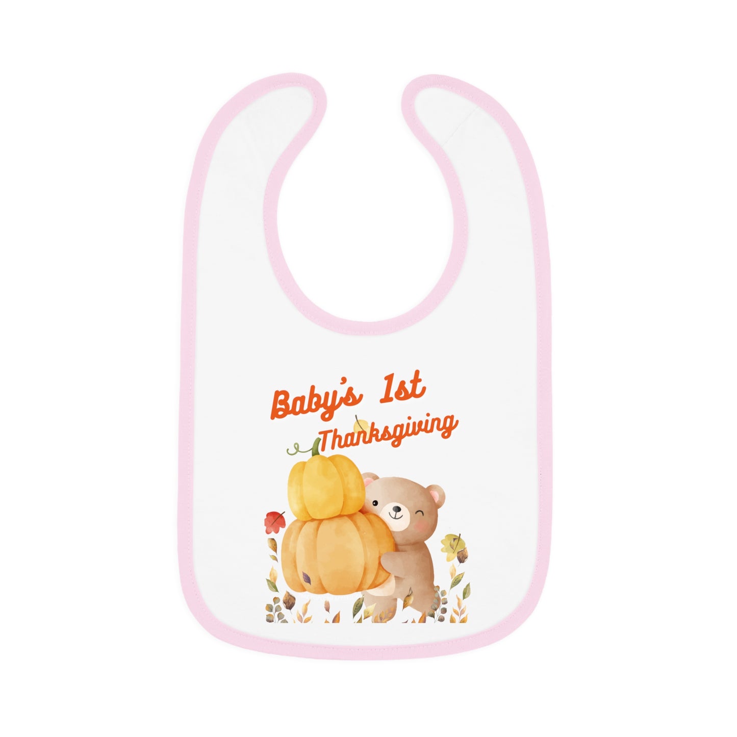 BABY 1ST THANKSGIVING BEAR BIB