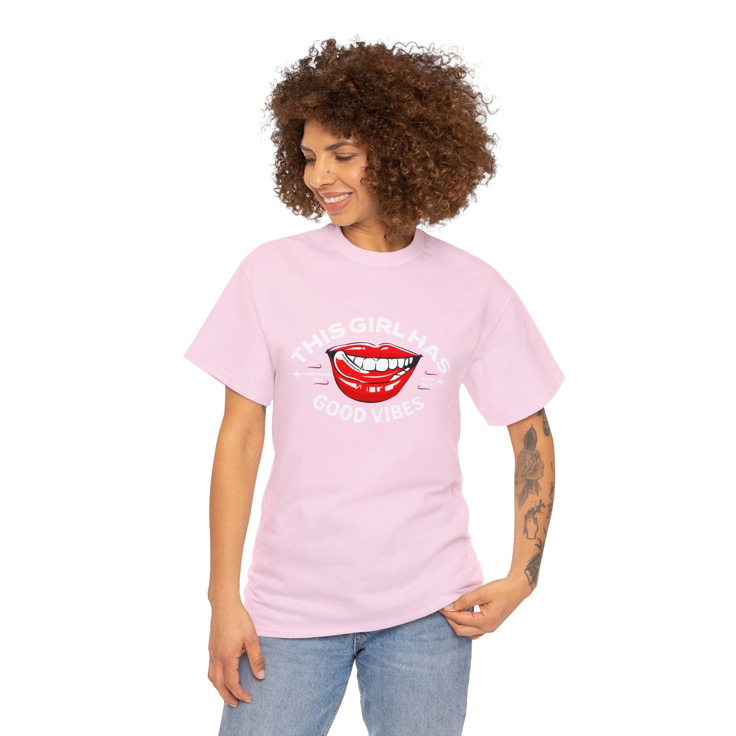 GOOD VIBES-Unisex Heavy Cotton Tee