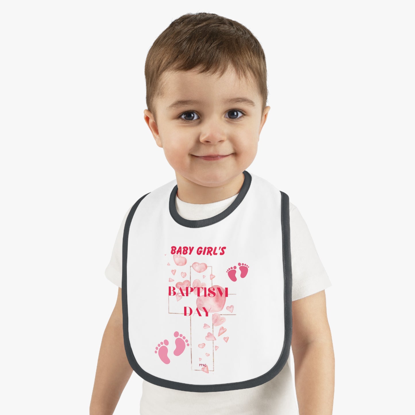 BABY GIRL BAPTISM BIB