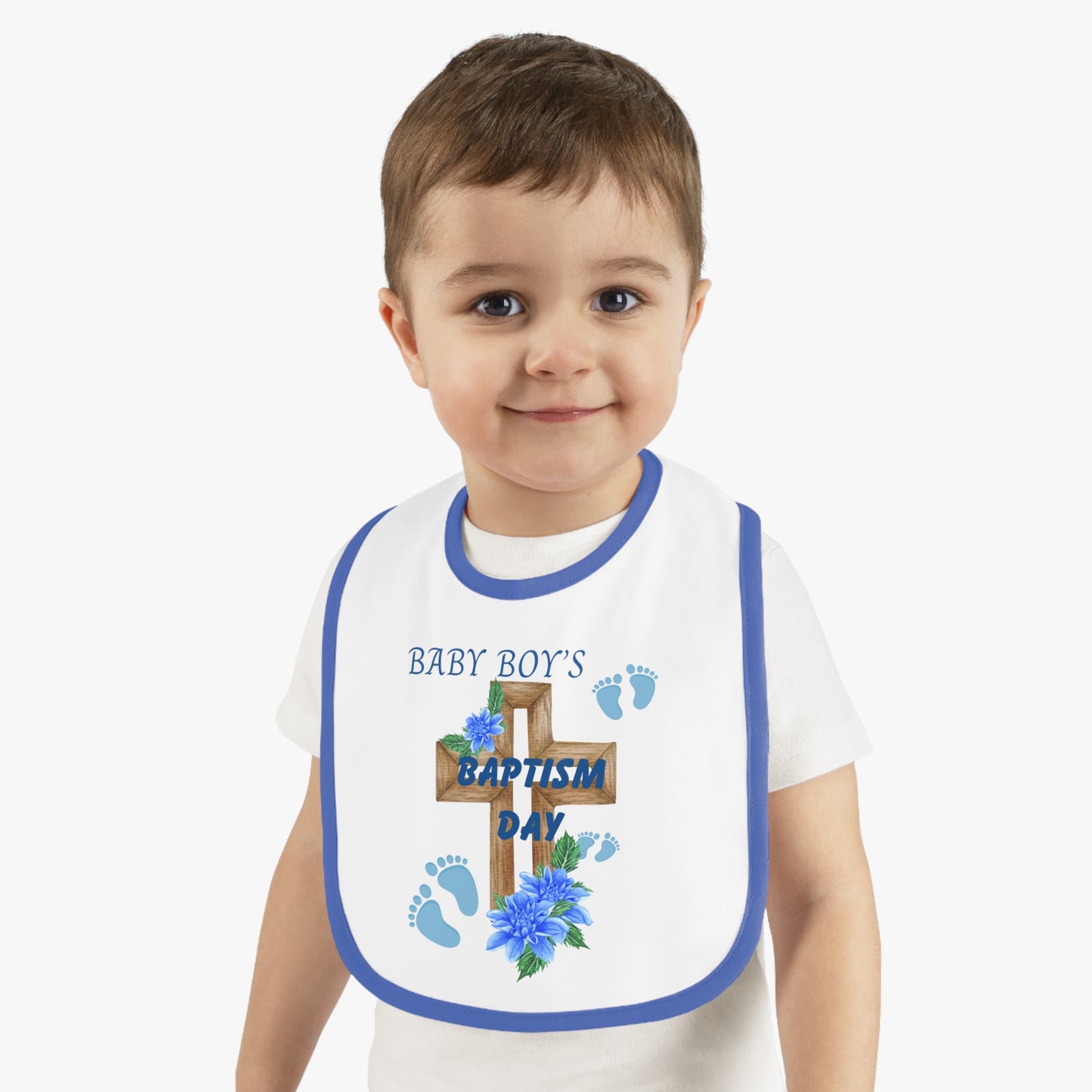BABY BOY BAPTISM BIB