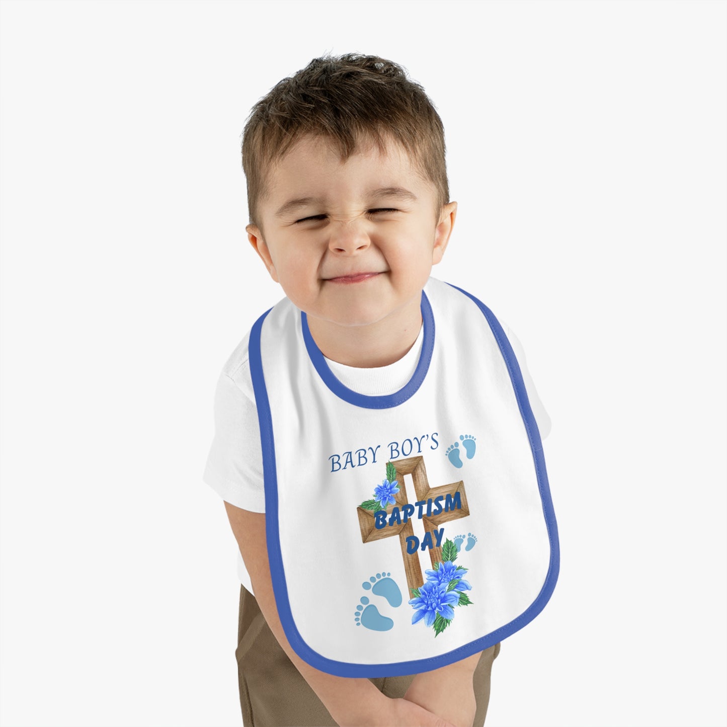 BABY BOY BAPTISM BIB