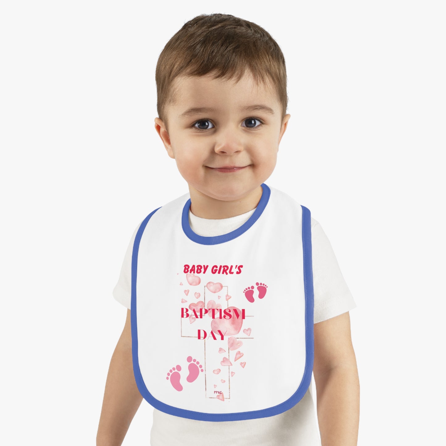 BABY GIRL BAPTISM BIB