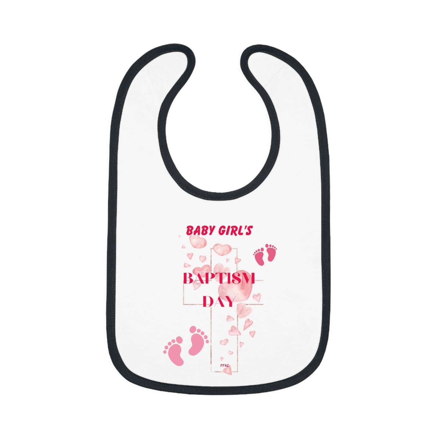 BABY GIRL BAPTISM BIB