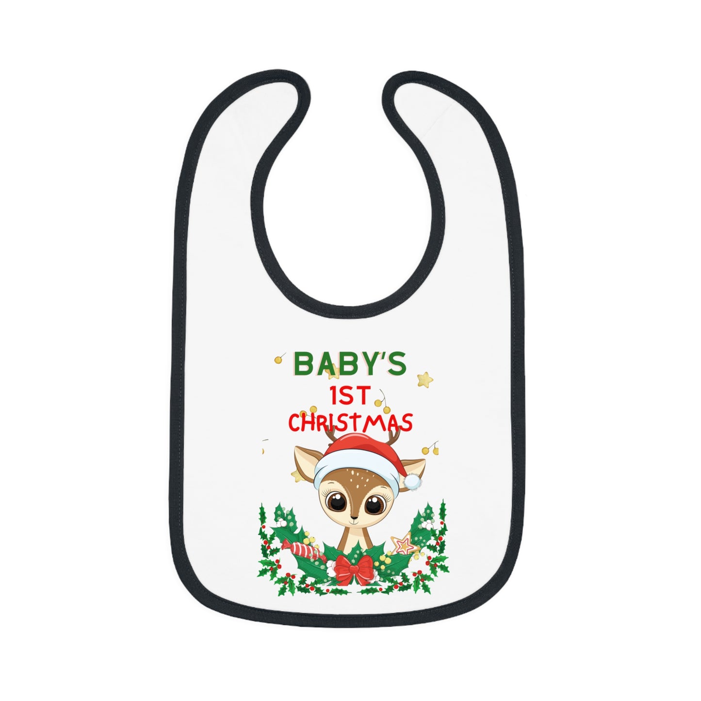 BABY 1ST CHRISTMAS DEER BIB