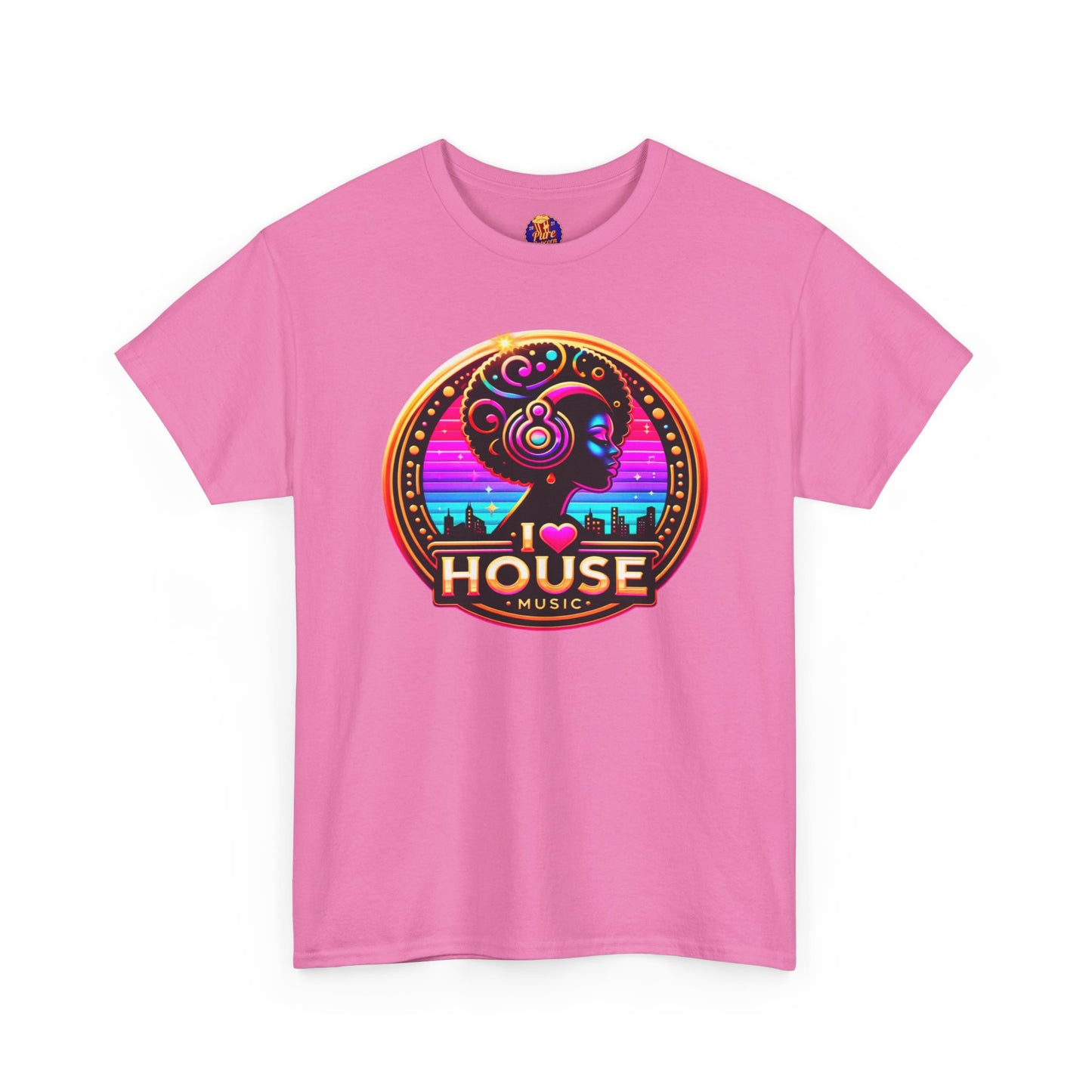 I HEART HOUSE MUSIC-LADY HEADPHONES
