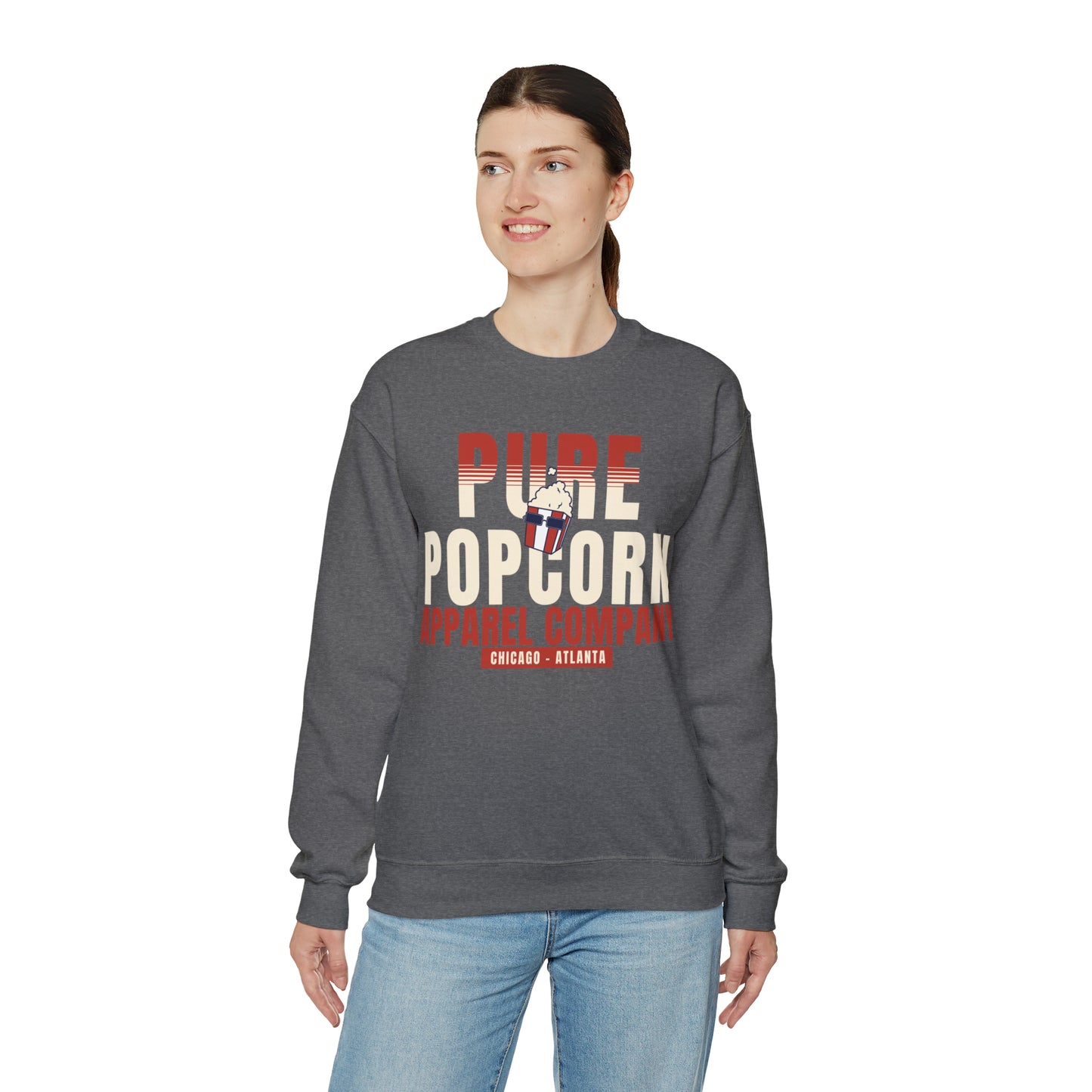 PURE POPCORN APPAREL COMPANY BOLD SWEATSHIRT