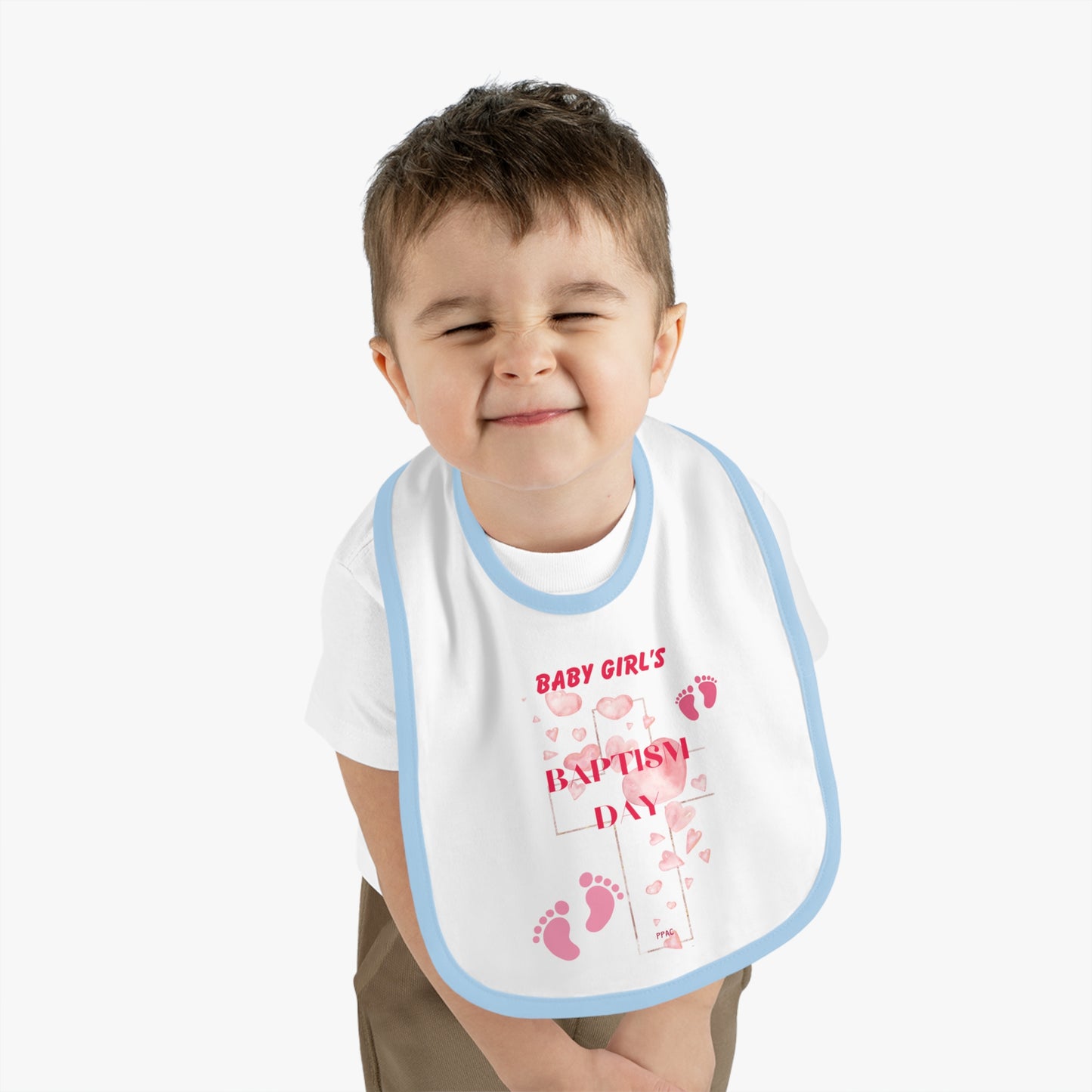 BABY GIRL BAPTISM BIB