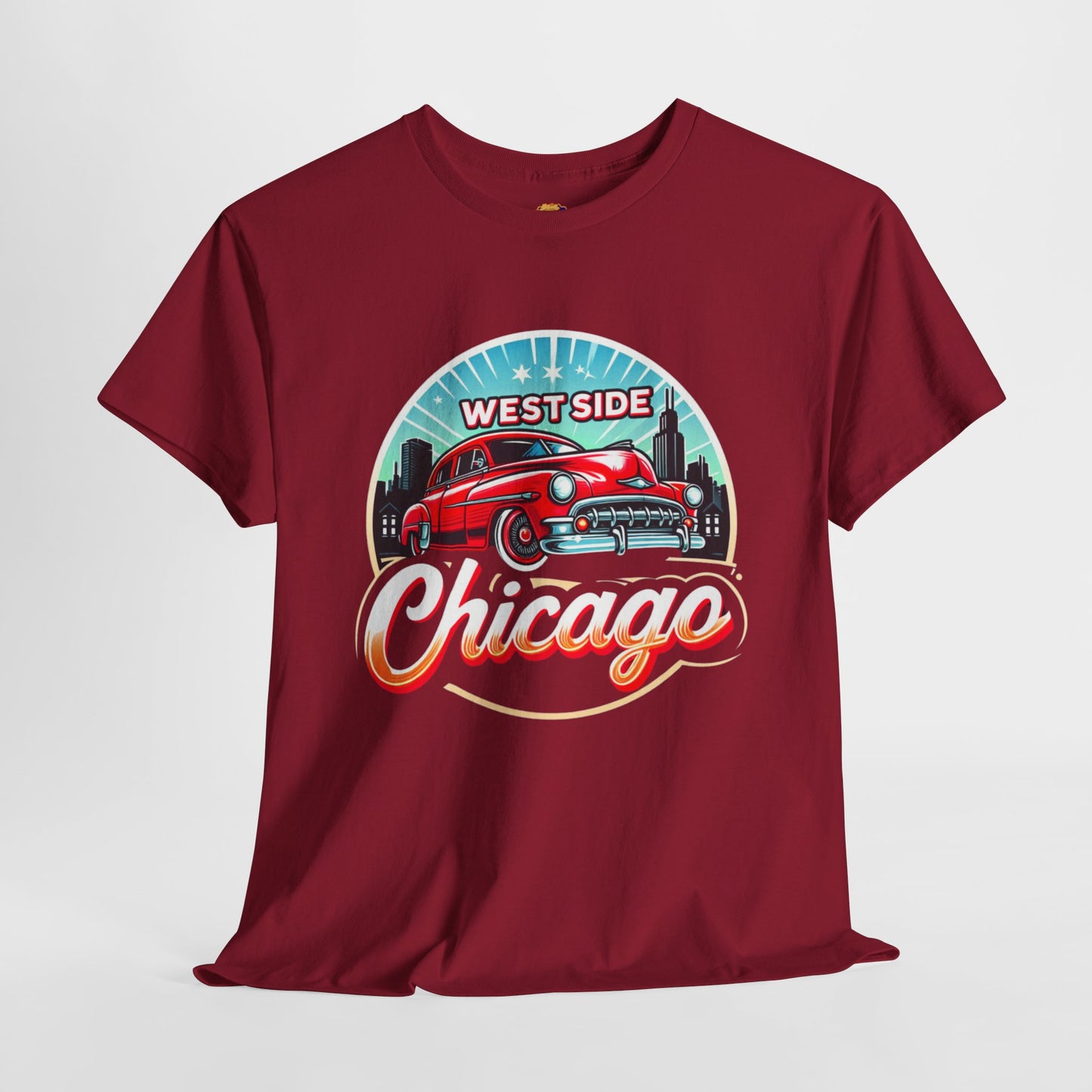 WESTSIDE CHICAGO CLASSIC CAR Unisex Heavy Cotton Tee