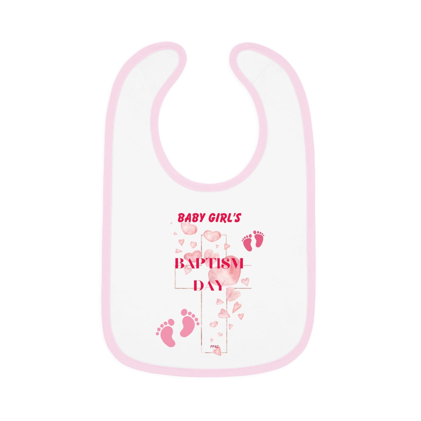 BABY GIRL BAPTISM BIB