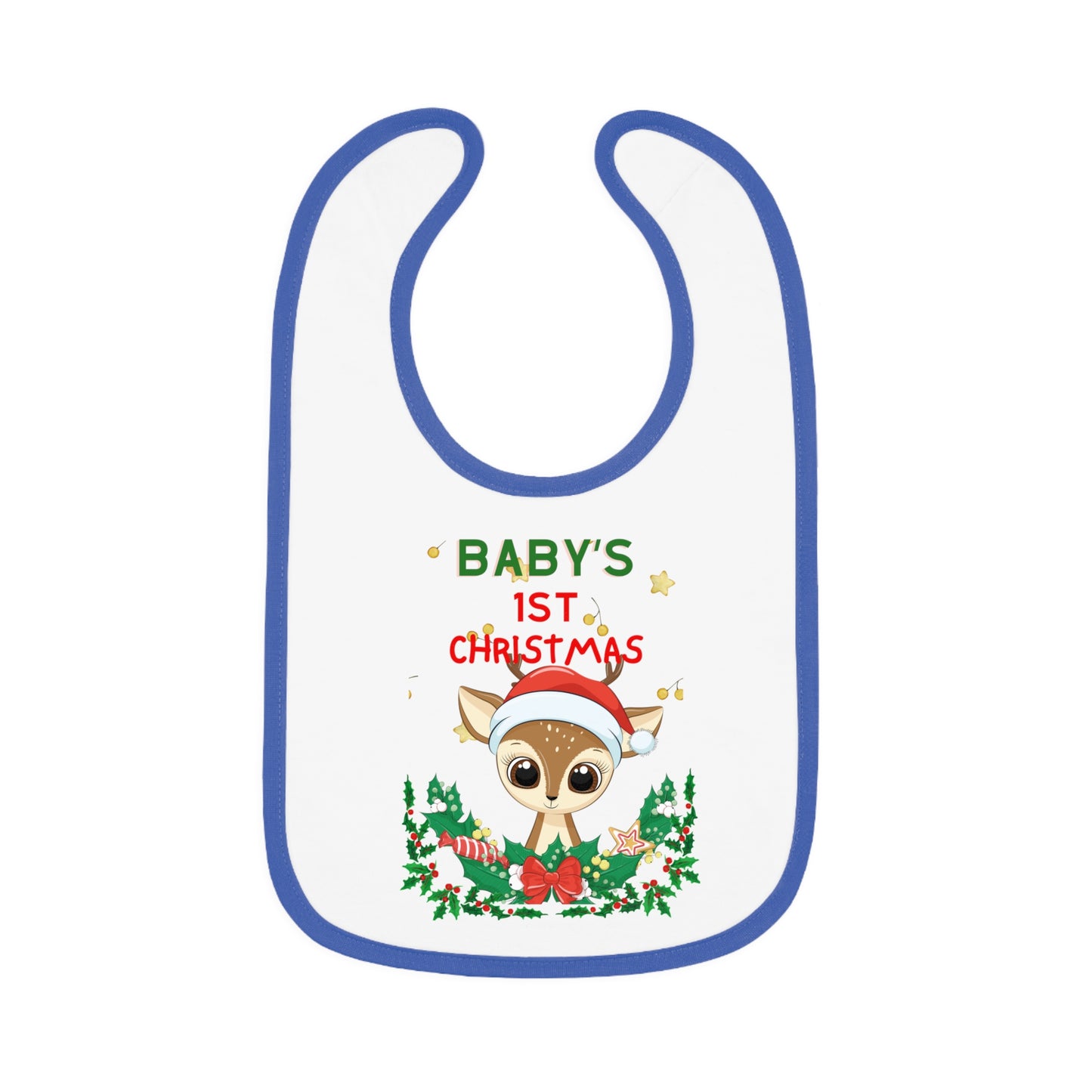 BABY 1ST CHRISTMAS DEER BIB