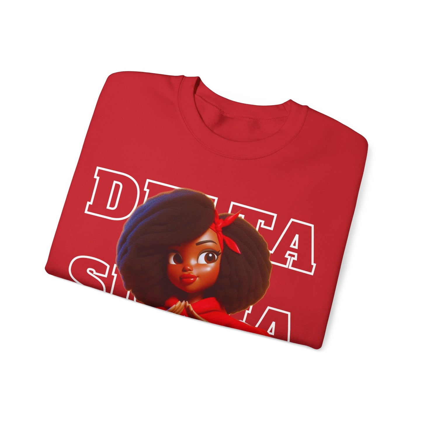 DELTA GIRL RED Unisex Heavy Blend™ Crewneck Sweatshirt