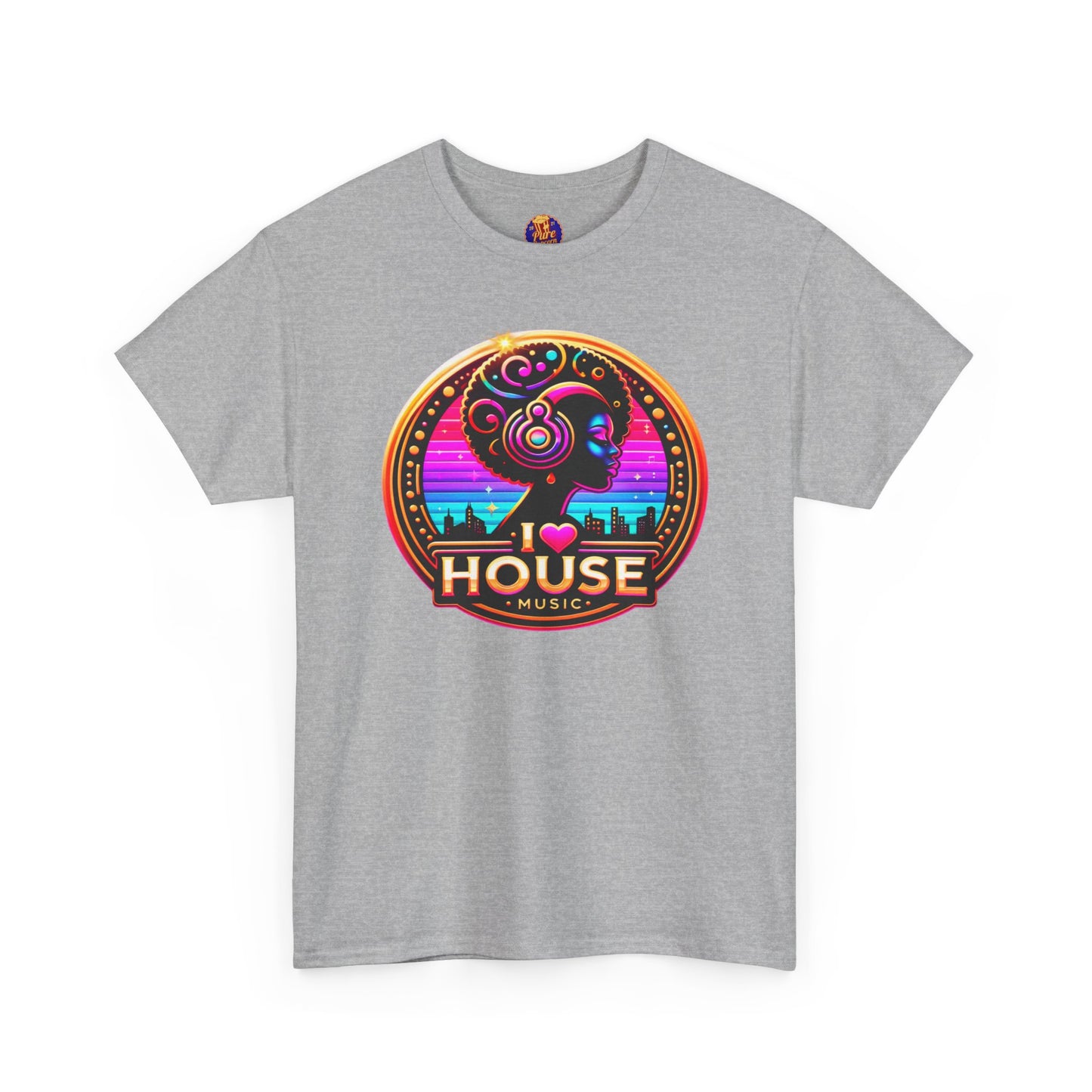 I HEART HOUSE MUSIC-LADY HEADPHONES