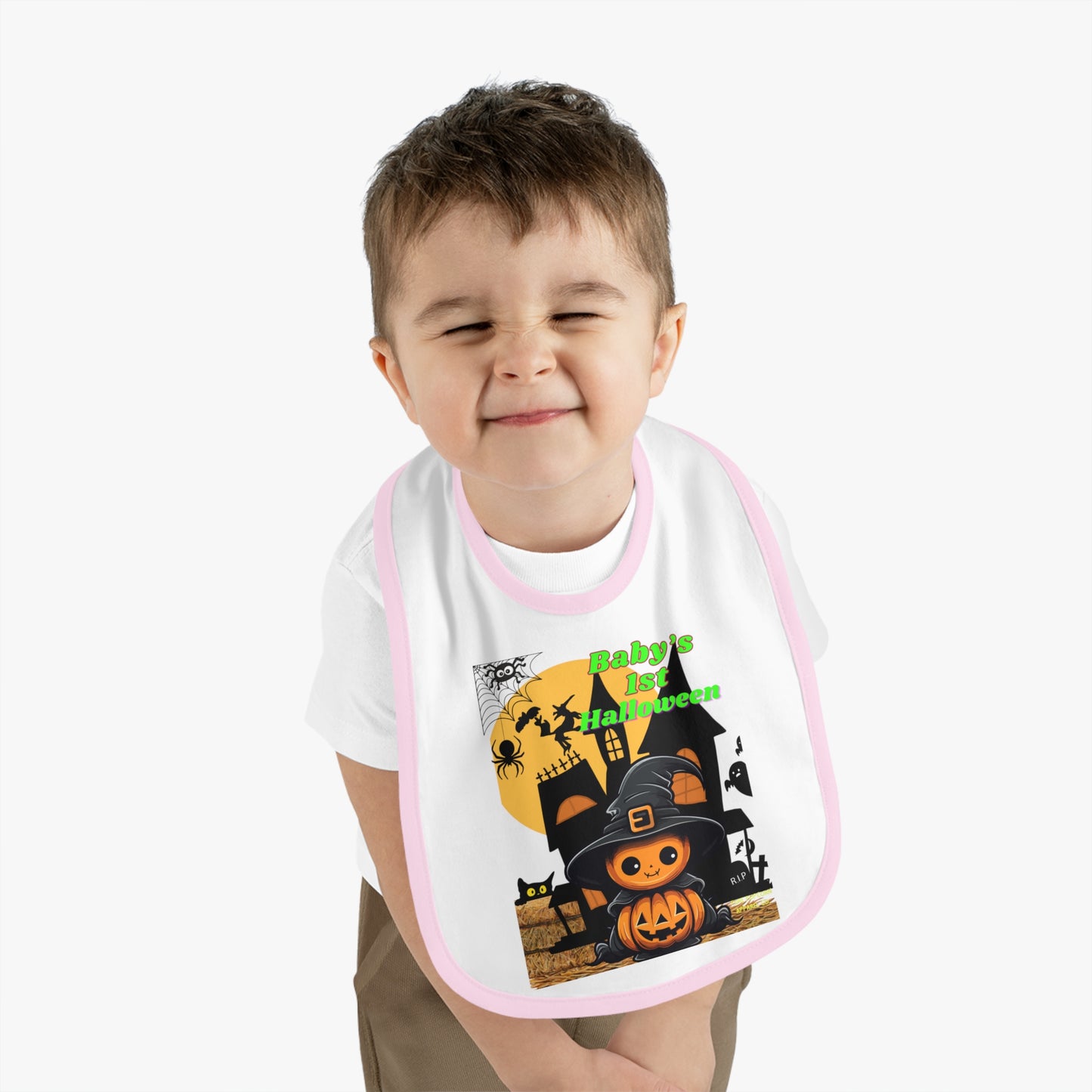 BABY 1ST HALLOWEEN PUMPKIN BIB