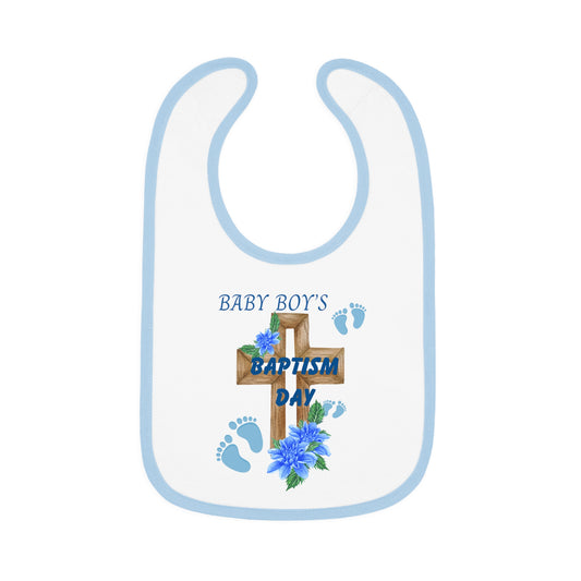 BABY BOY BAPTISM BIB