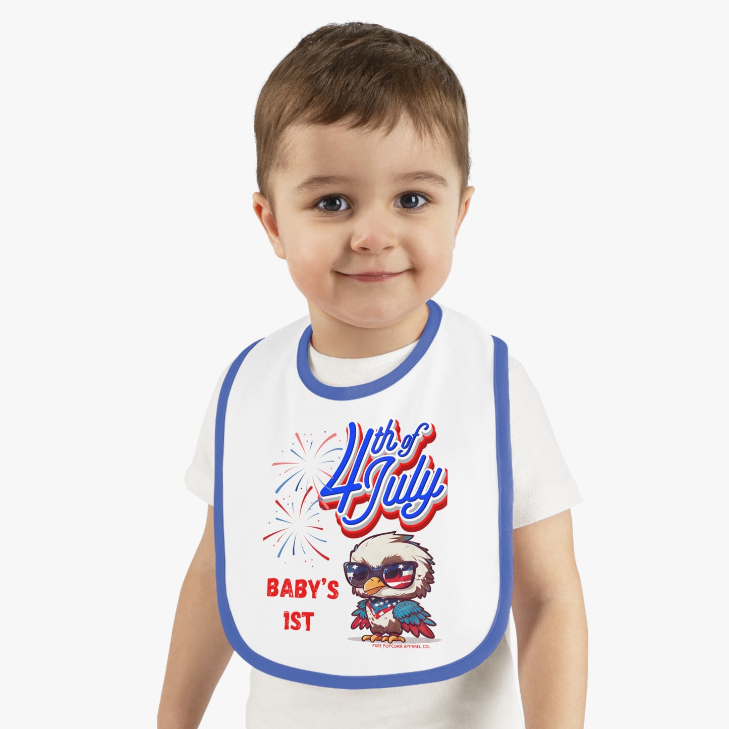 BABY 1ST 4TH OF JULY BIB