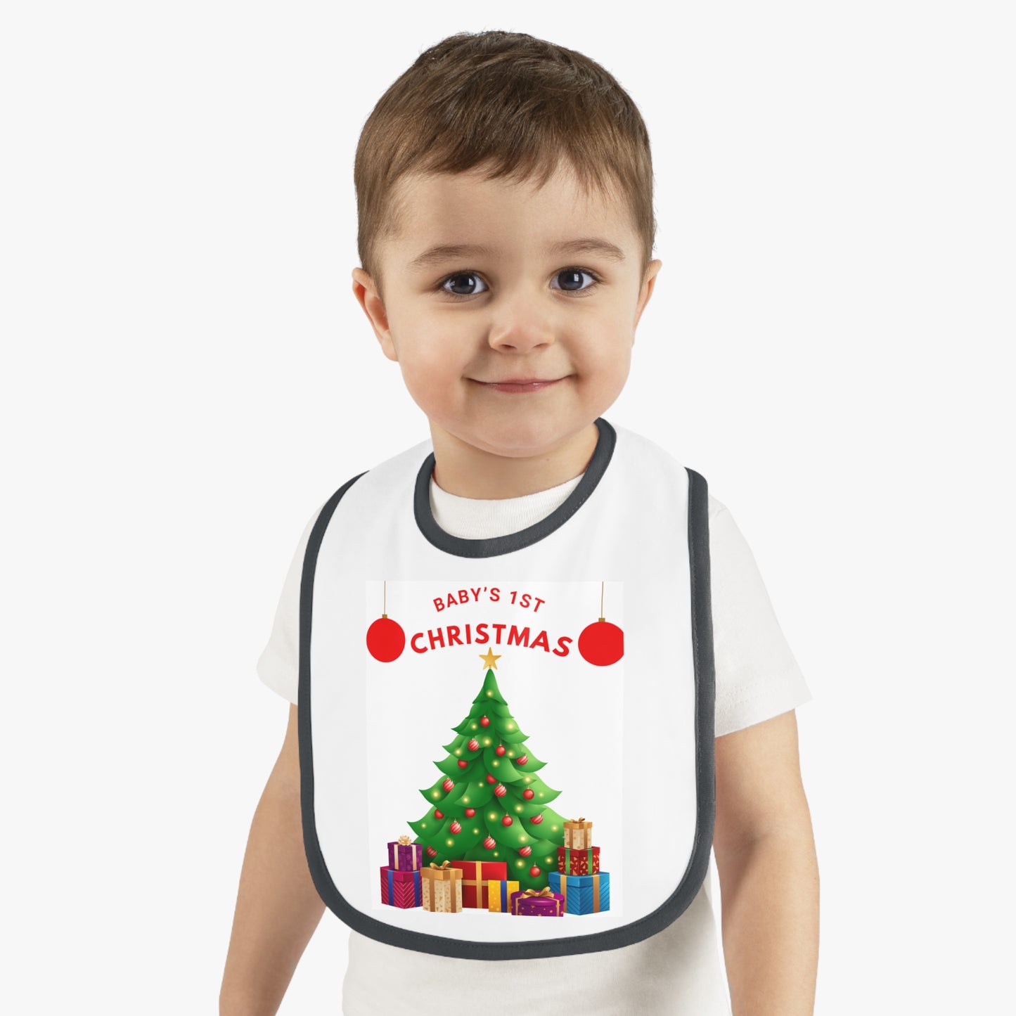 BABY 1ST CHRISTMAS TREE BIB