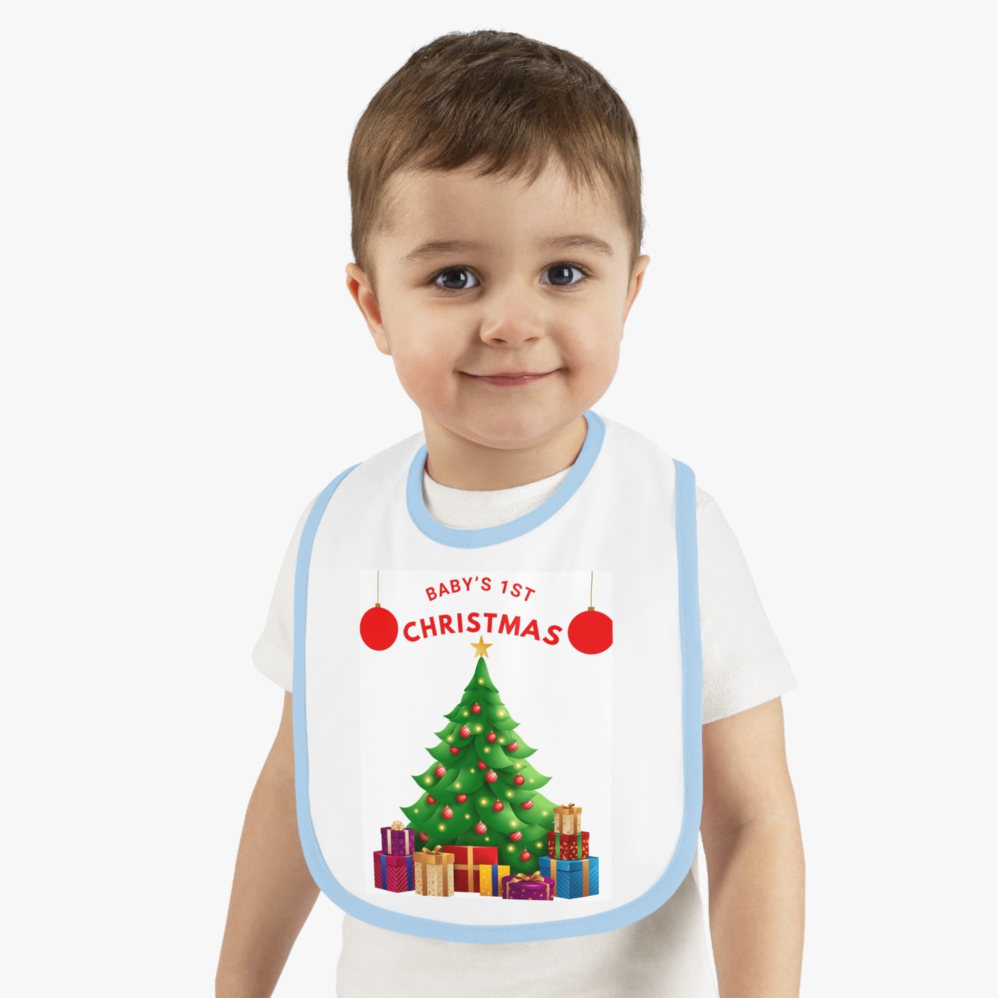 BABY 1ST CHRISTMAS TREE BIB