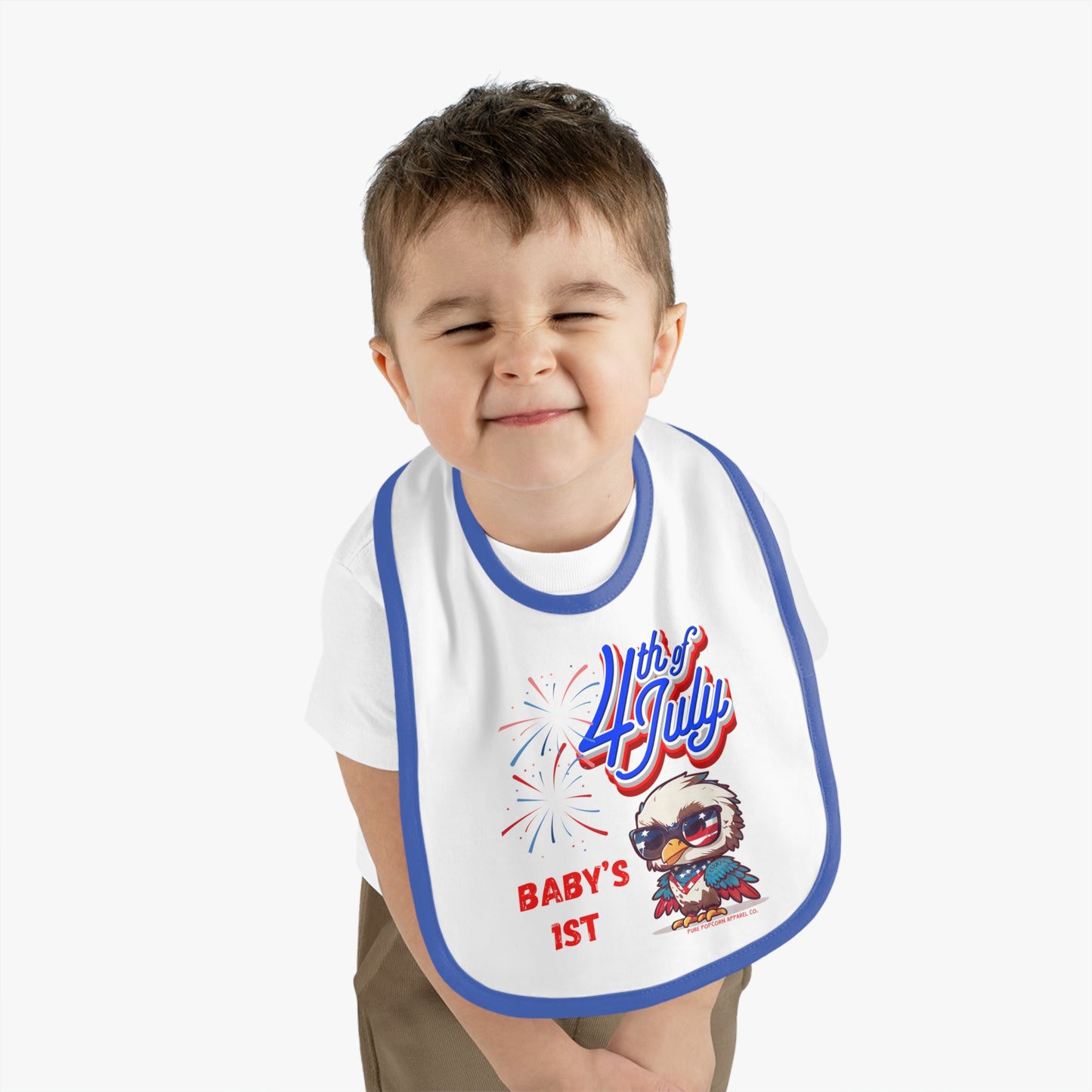 BABY 1ST 4TH OF JULY BIB