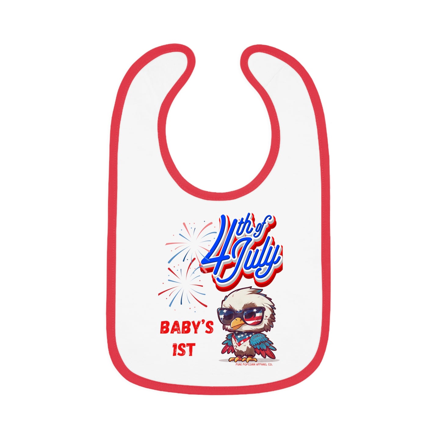 BABY 1ST 4TH OF JULY BIB