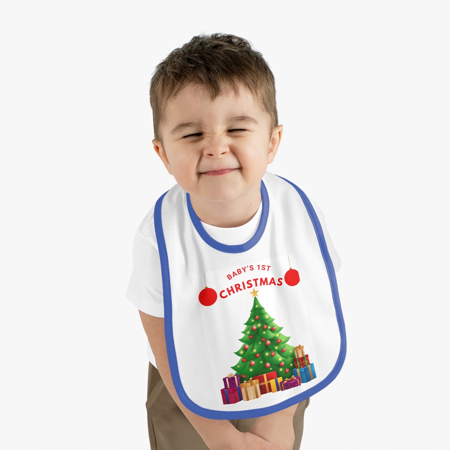 BABY 1ST CHRISTMAS TREE BIB