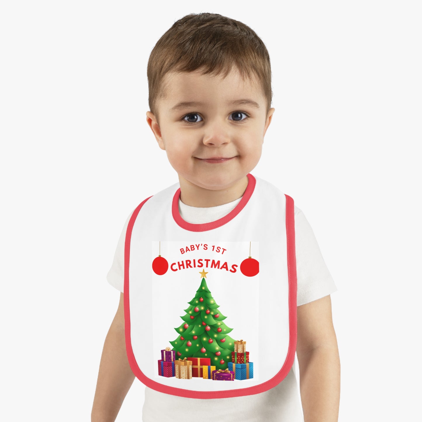 BABY 1ST CHRISTMAS TREE BIB