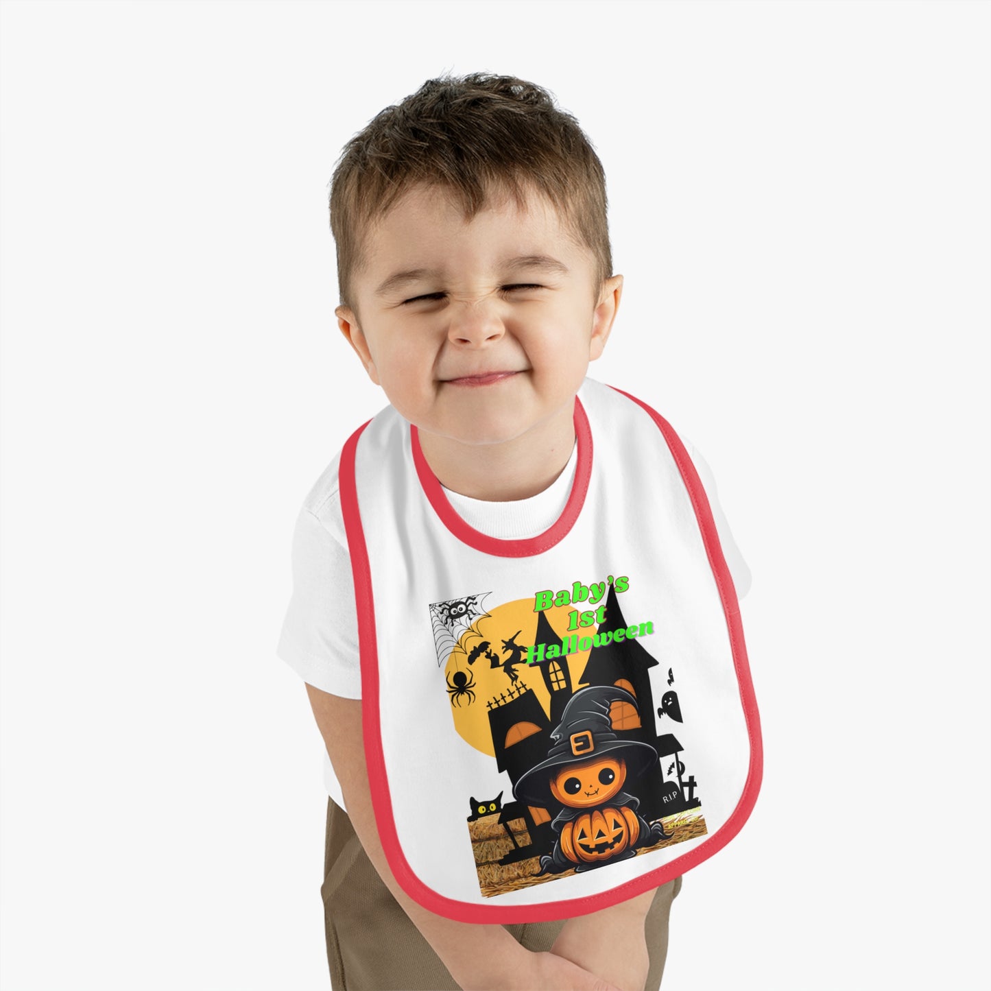 BABY 1ST HALLOWEEN PUMPKIN BIB