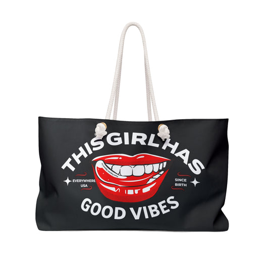 GOOD VIBES-Weekender Bag