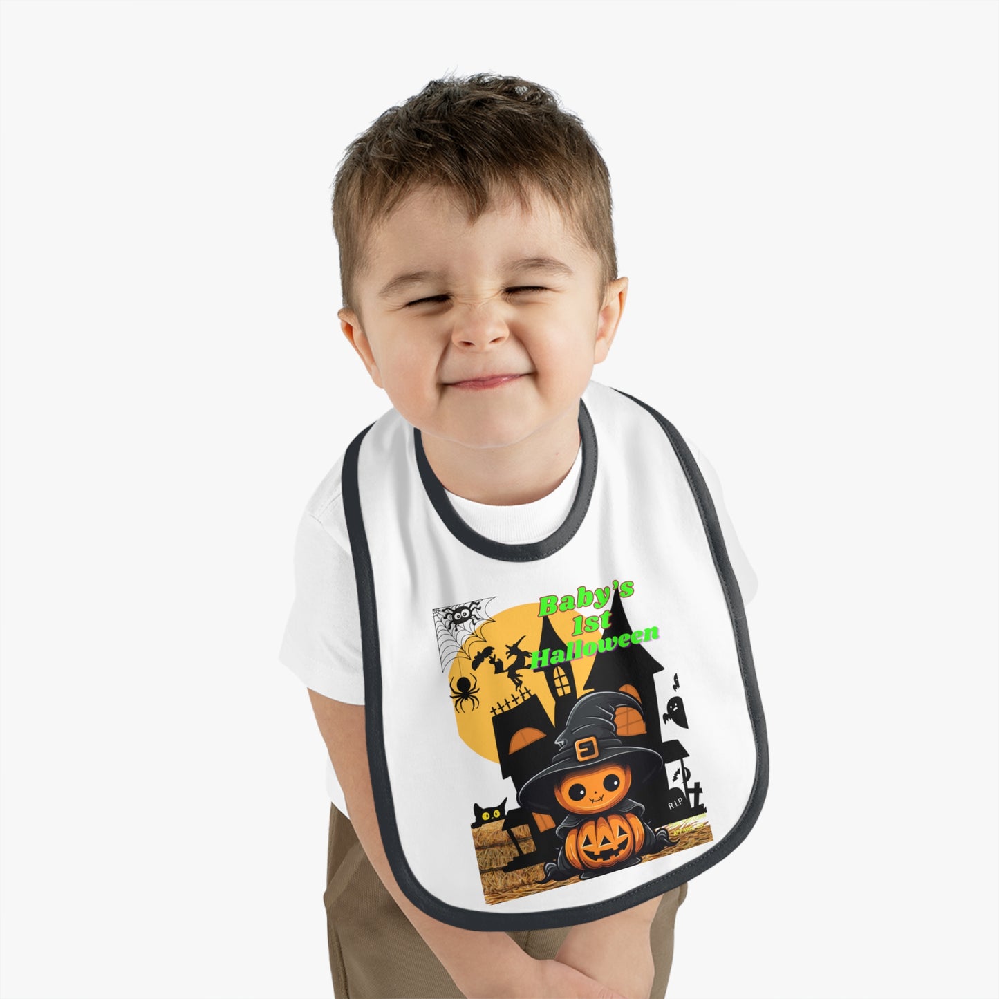 BABY 1ST HALLOWEEN PUMPKIN BIB