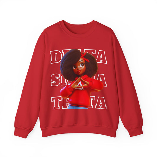 DELTA GIRL RED Unisex Heavy Blend™ Crewneck Sweatshirt