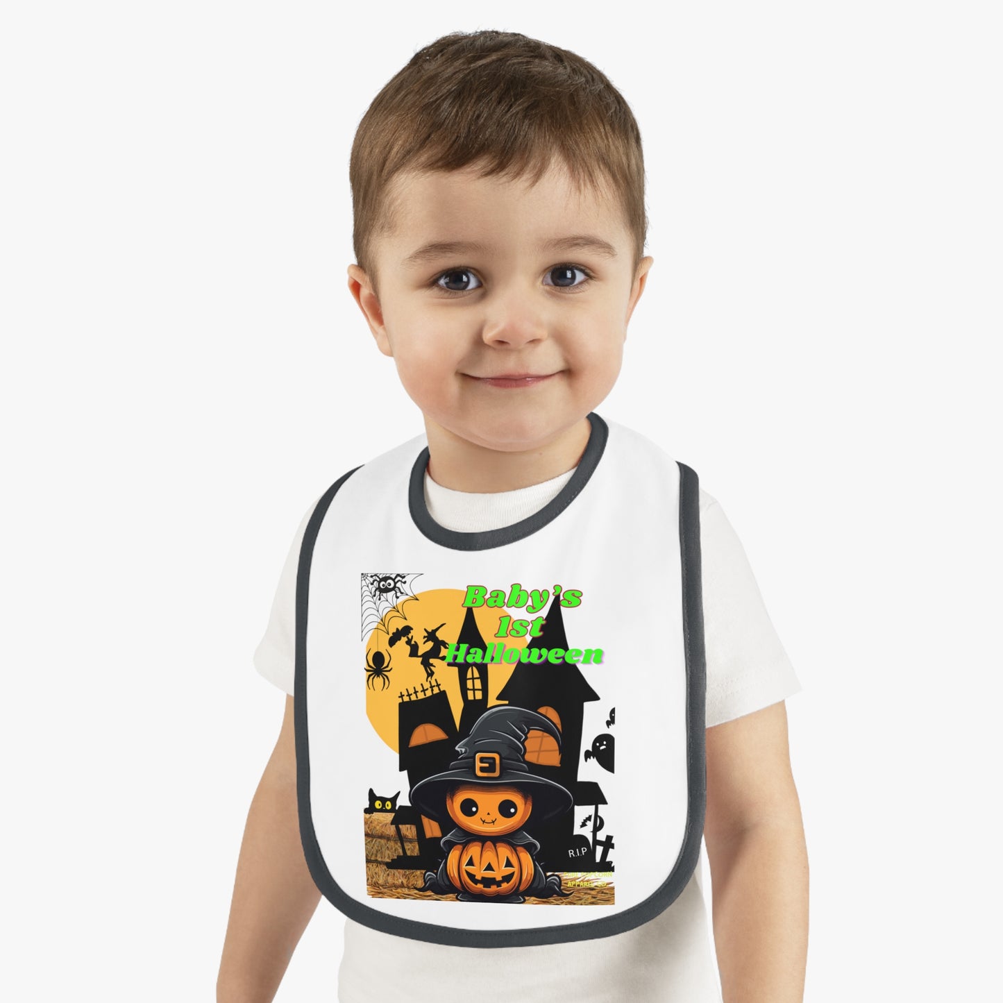 BABY 1ST HALLOWEEN PUMPKIN BIB