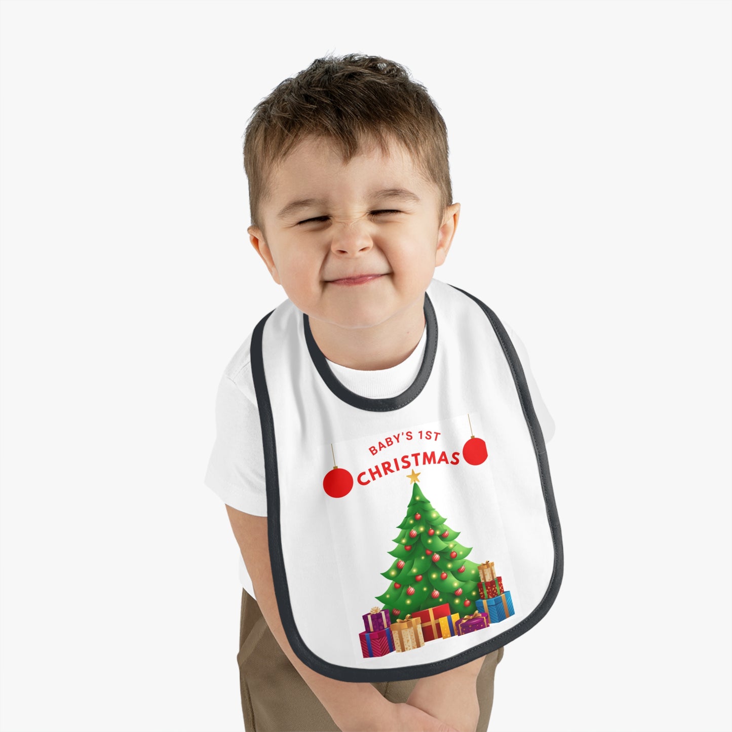 BABY 1ST CHRISTMAS TREE BIB