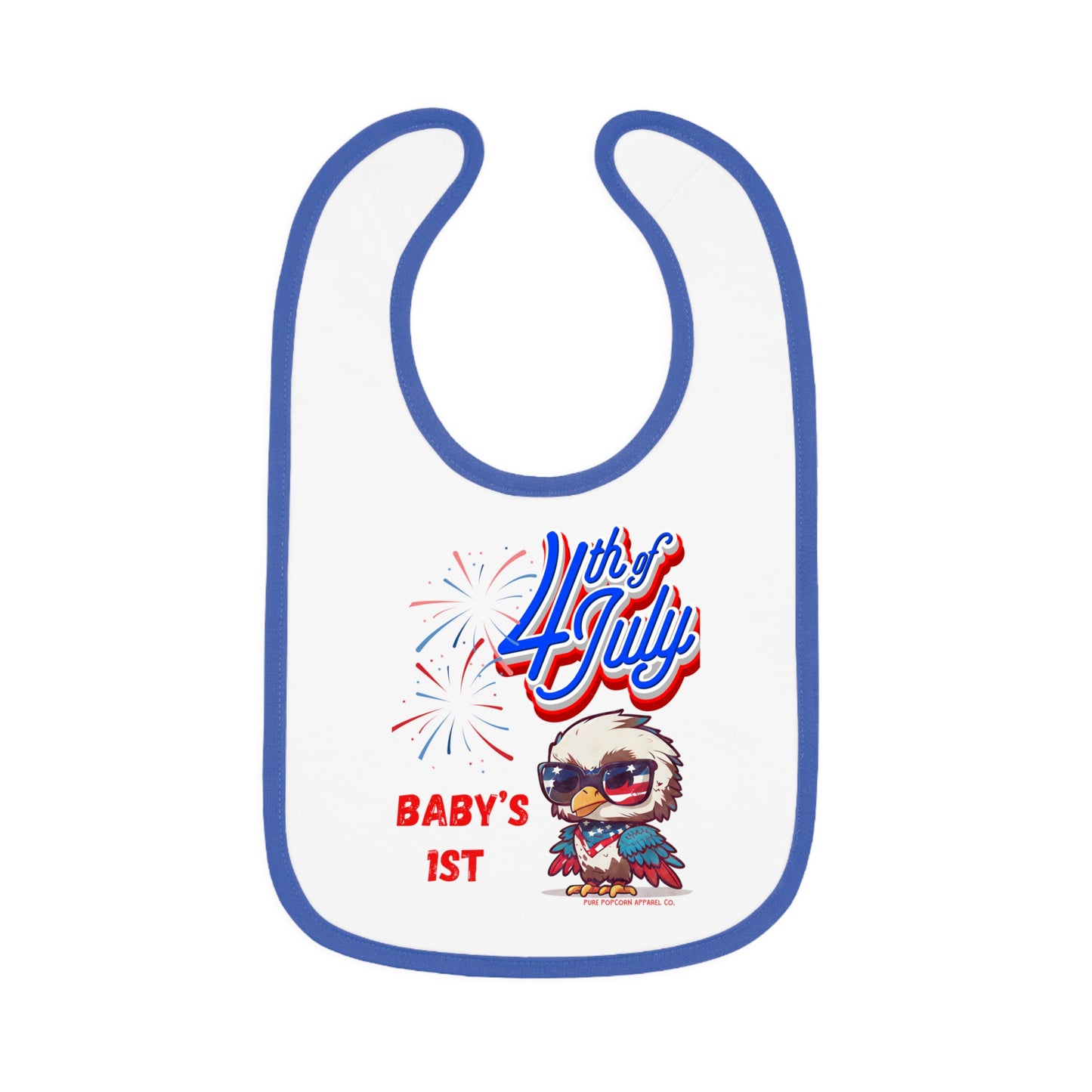 BABY 1ST 4TH OF JULY BIB