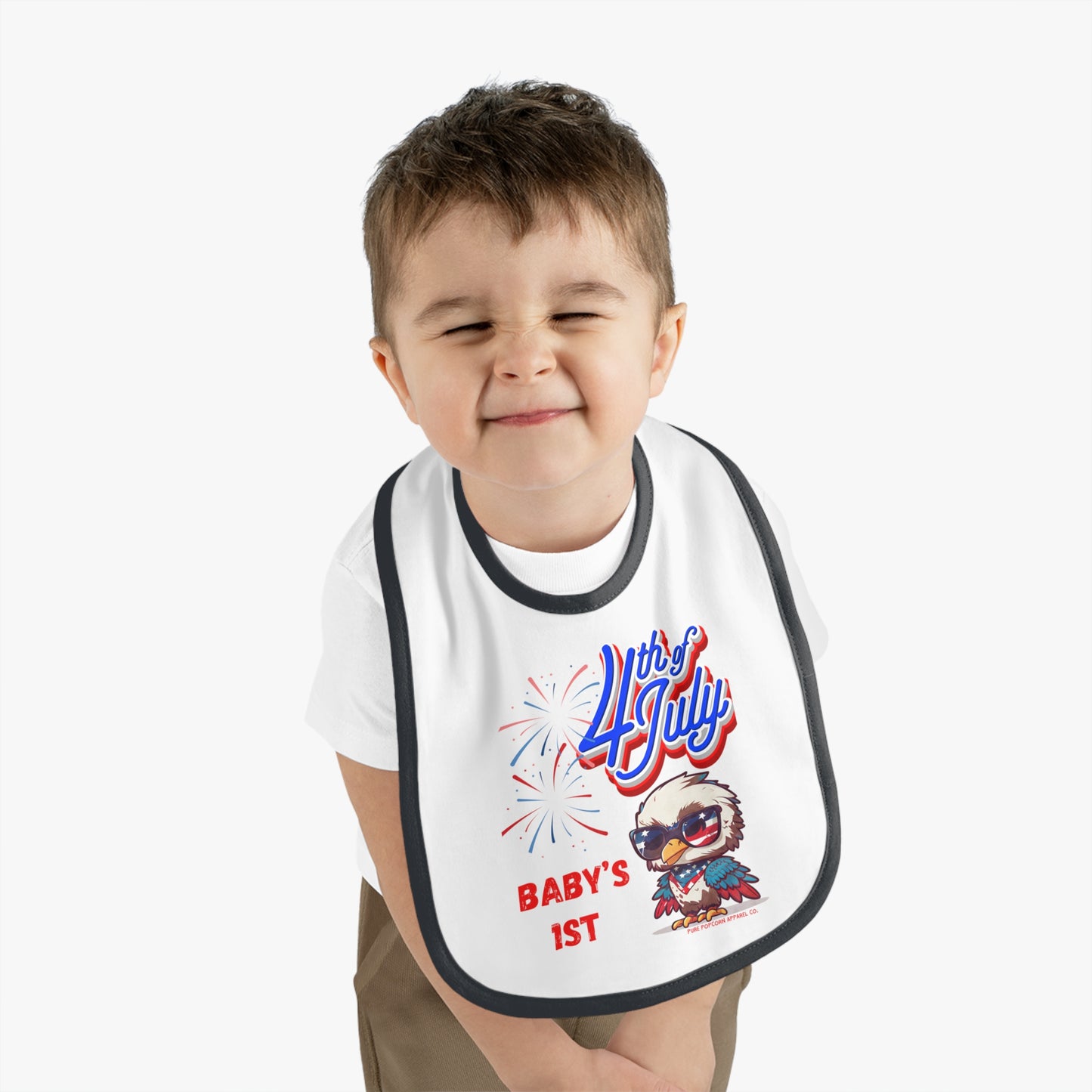 BABY 1ST 4TH OF JULY BIB